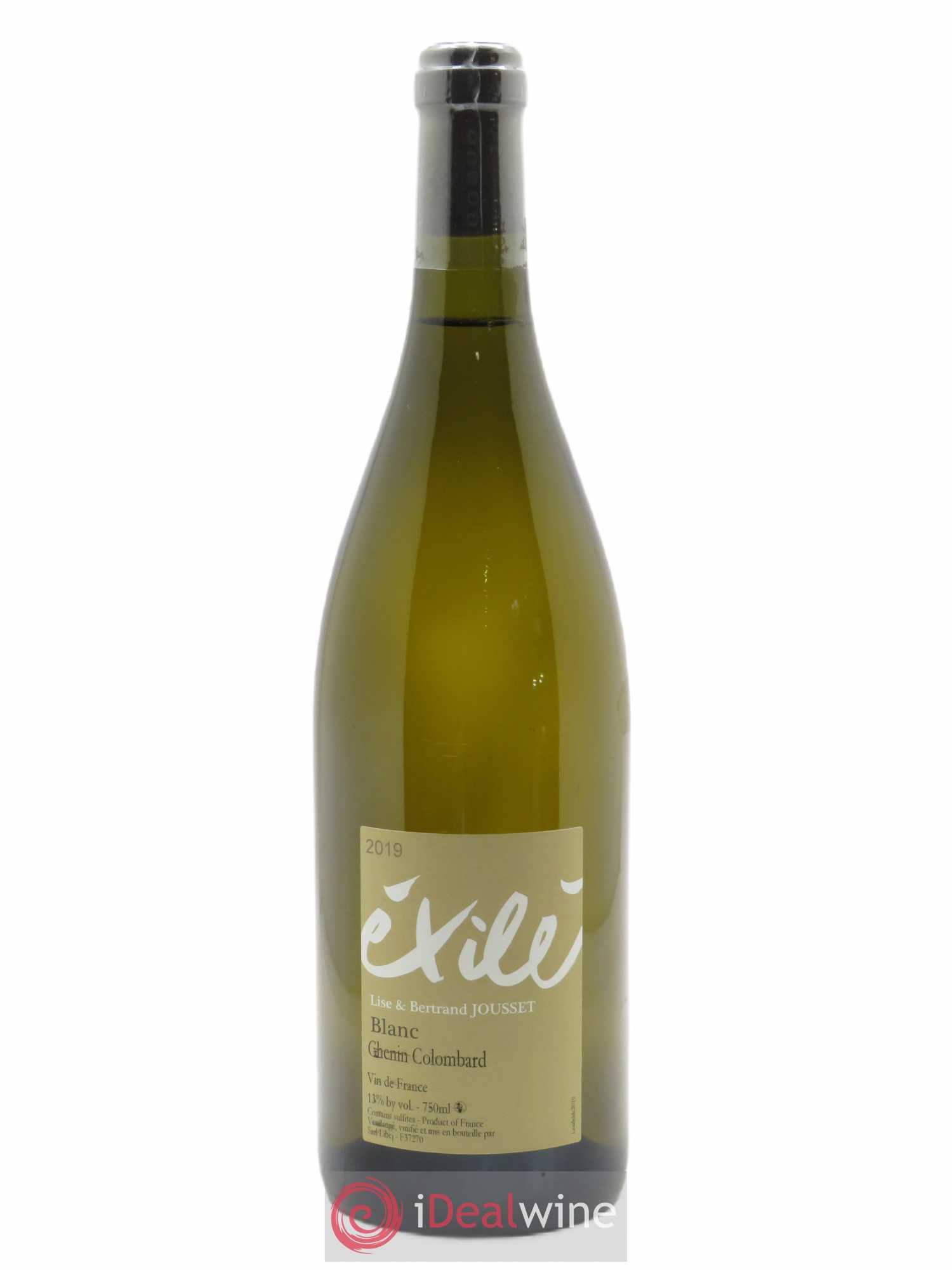 Vin de France Exilé Lise et Bertrand Jousset 2019 - Lot de 1 bouteille - 0