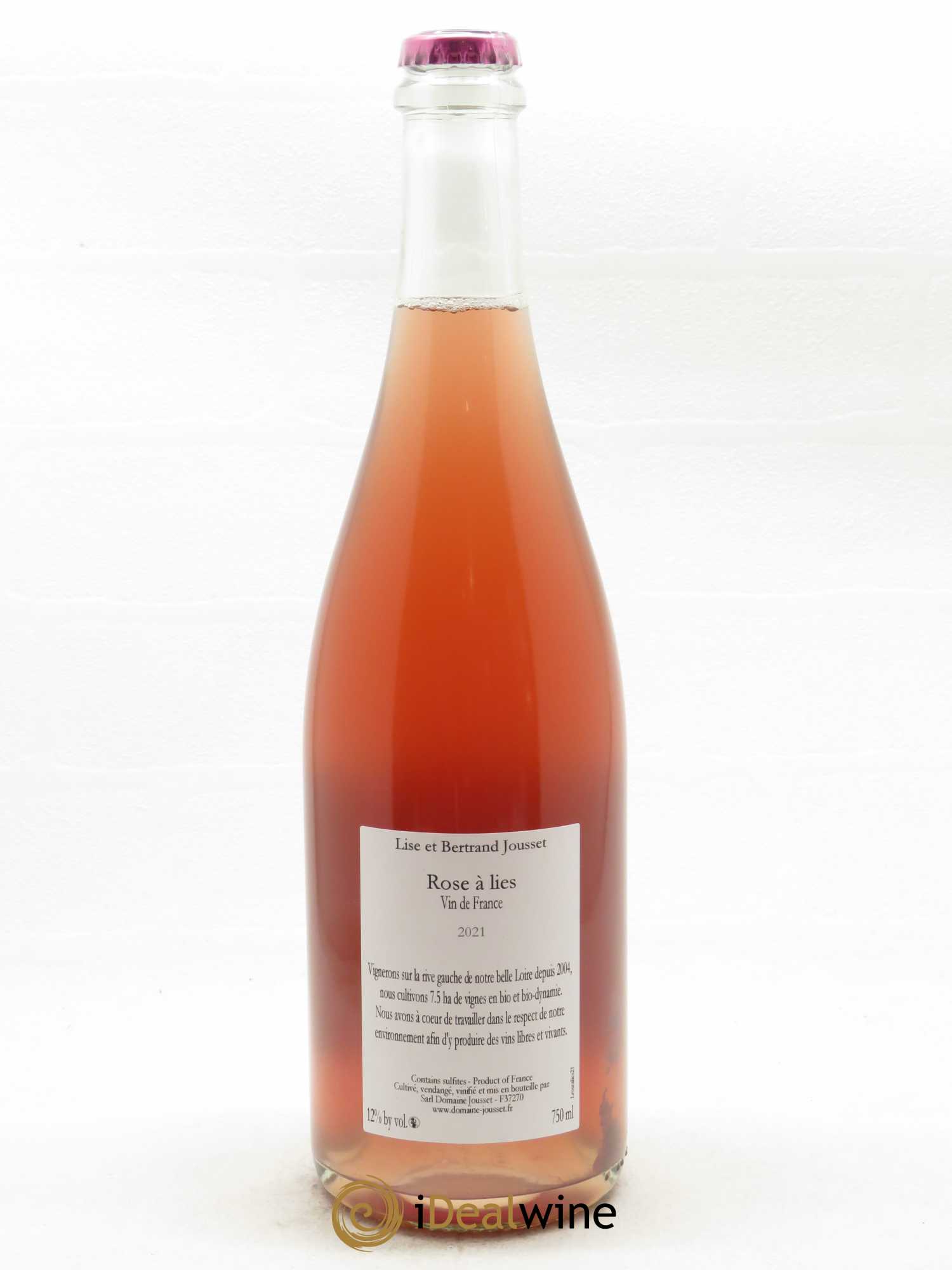 Vin de France Rose à Lies Lise et Bertrand Jousset 2021 - Lot de 1 bouteille - 1