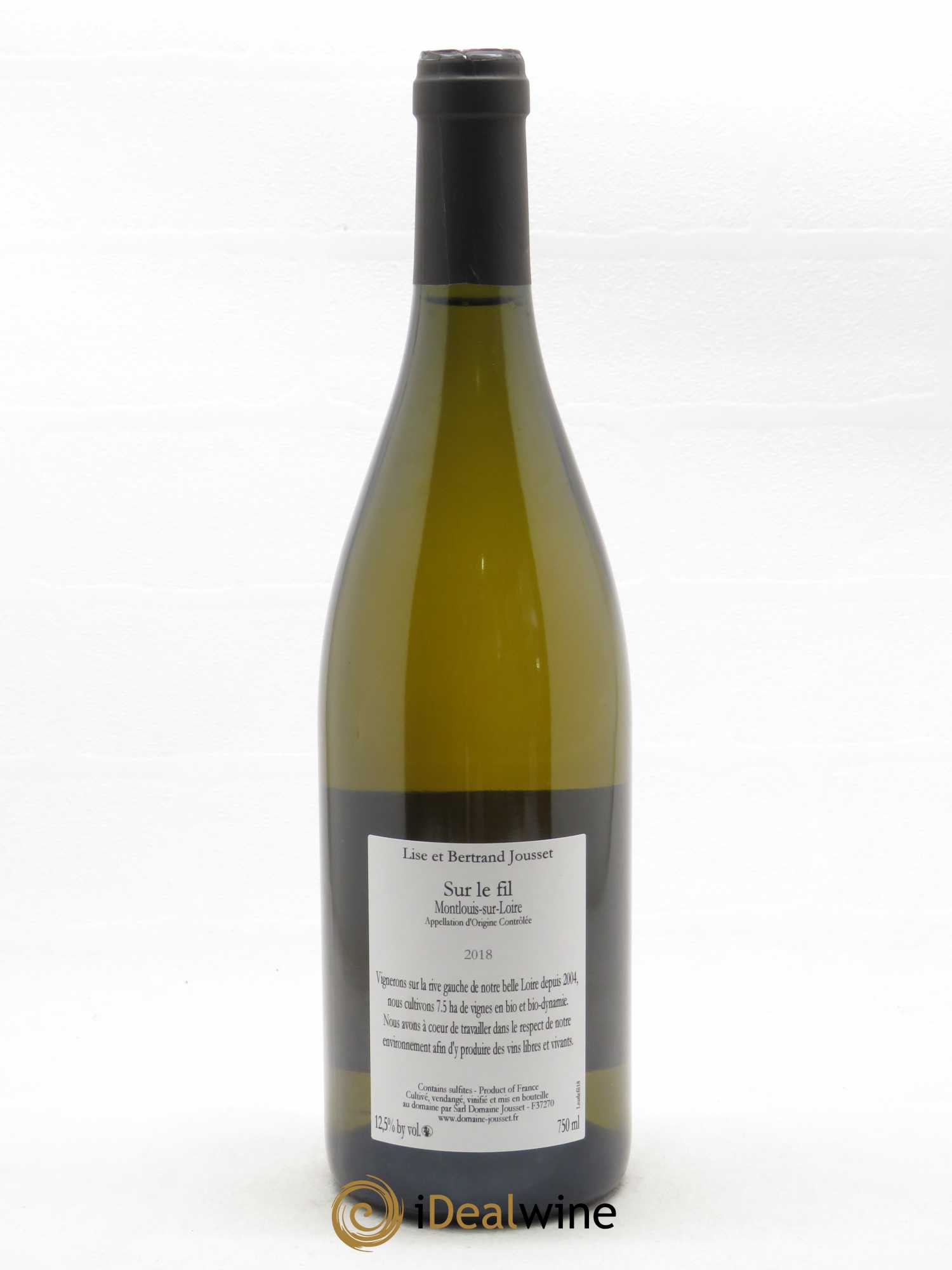 Montlouis-sur-Loire Sur le fil Lise et Bertrand Jousset 2018 - Lot of 1 bottle - 1