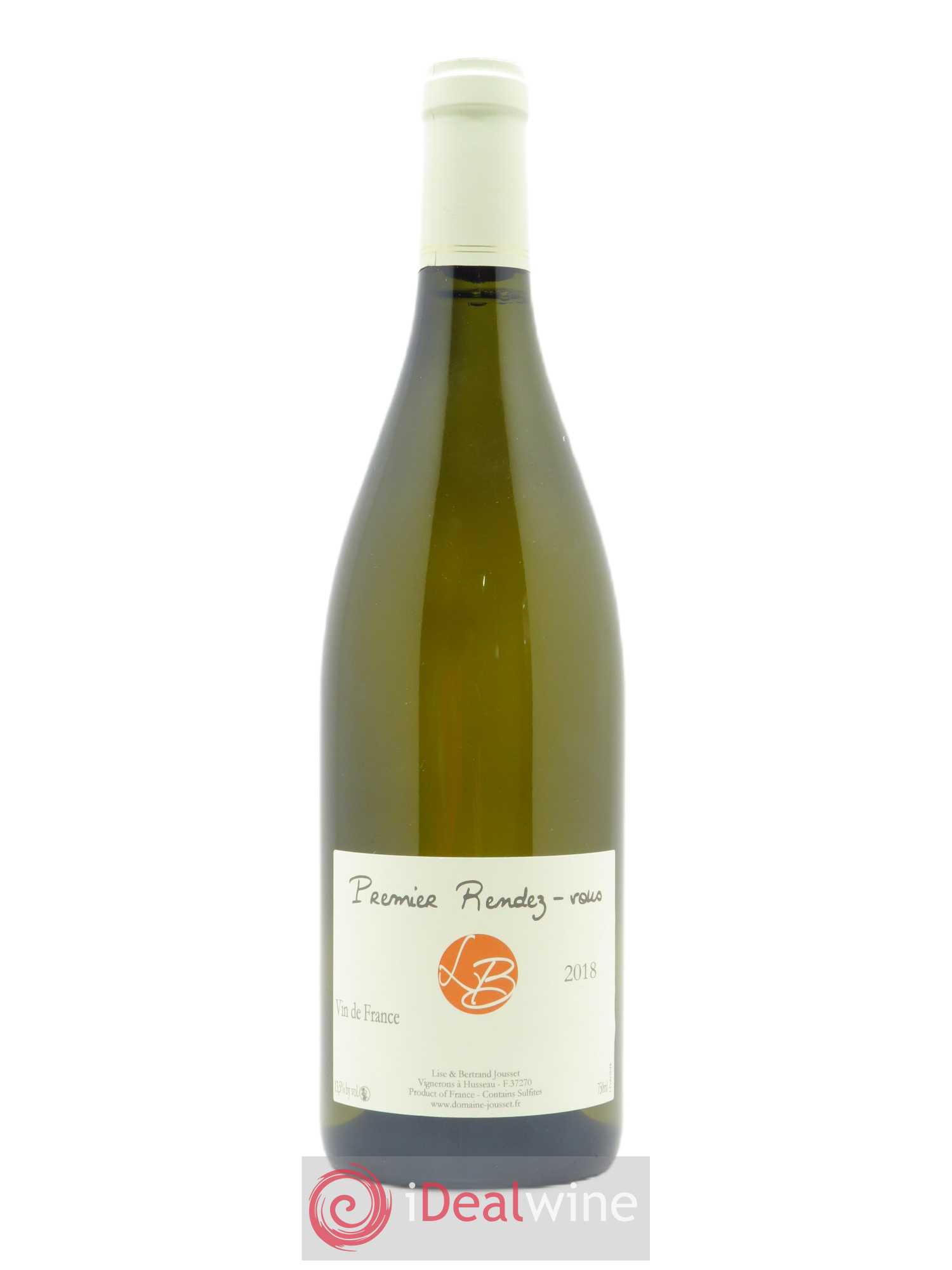 Montlouis-sur-Loire Premier Rendez-vous Lise et Bertrand Jousset 2018 - Lot of 1 bottle - 0