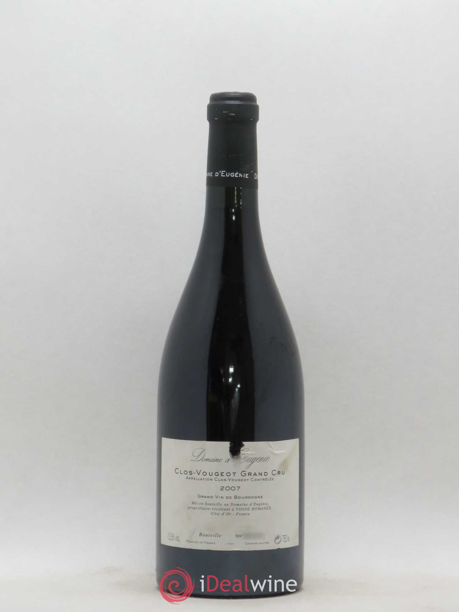 Clos de Vougeot Grand Cru Domaine René Engel - Domaine Eugénie 2007 - Lot de 1 bouteille - 1