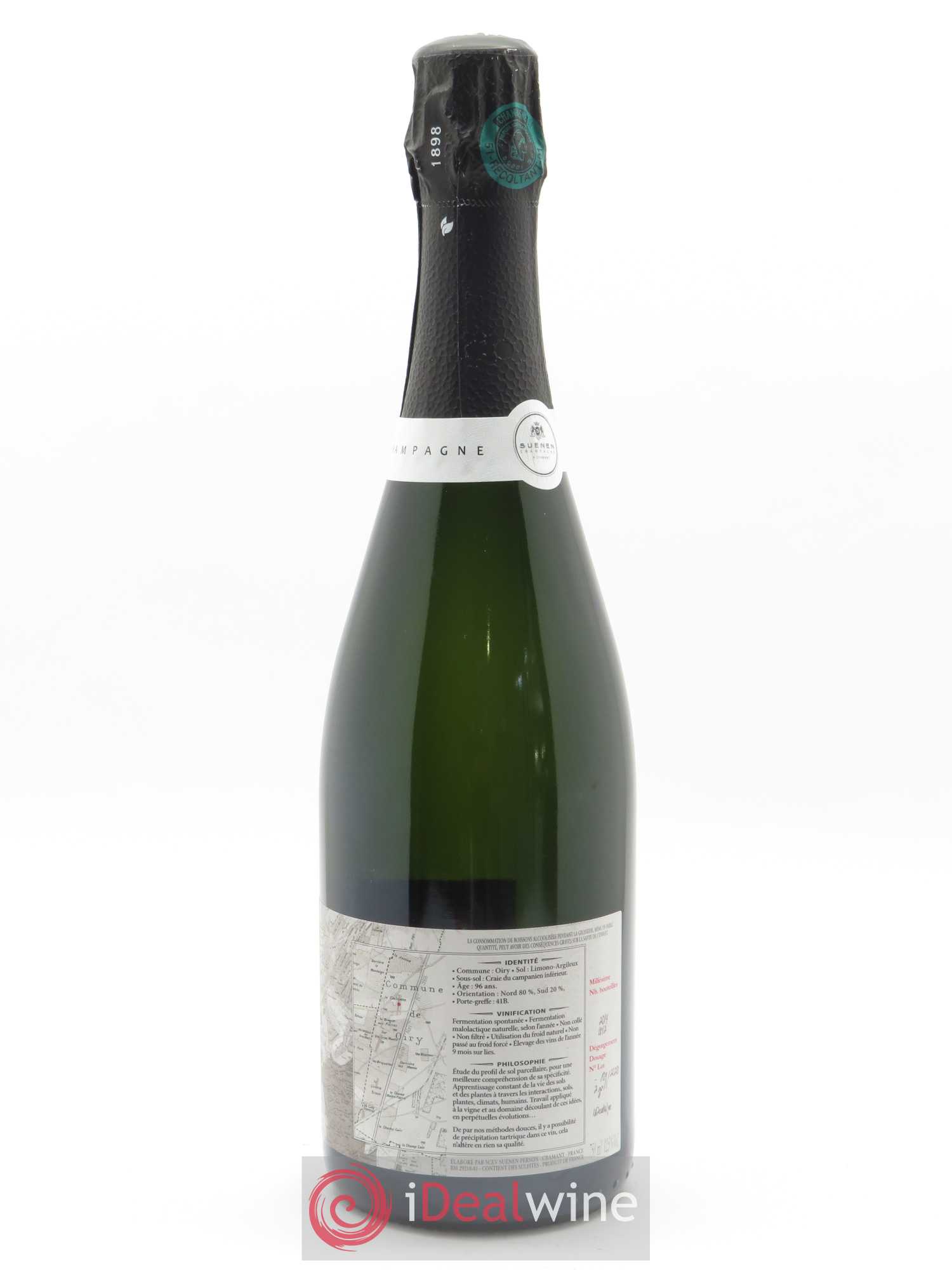 Oiry La Cocluette Grand Cru Extra-Brut Suenen 2014 - Lot de 1 bouteille - 1
