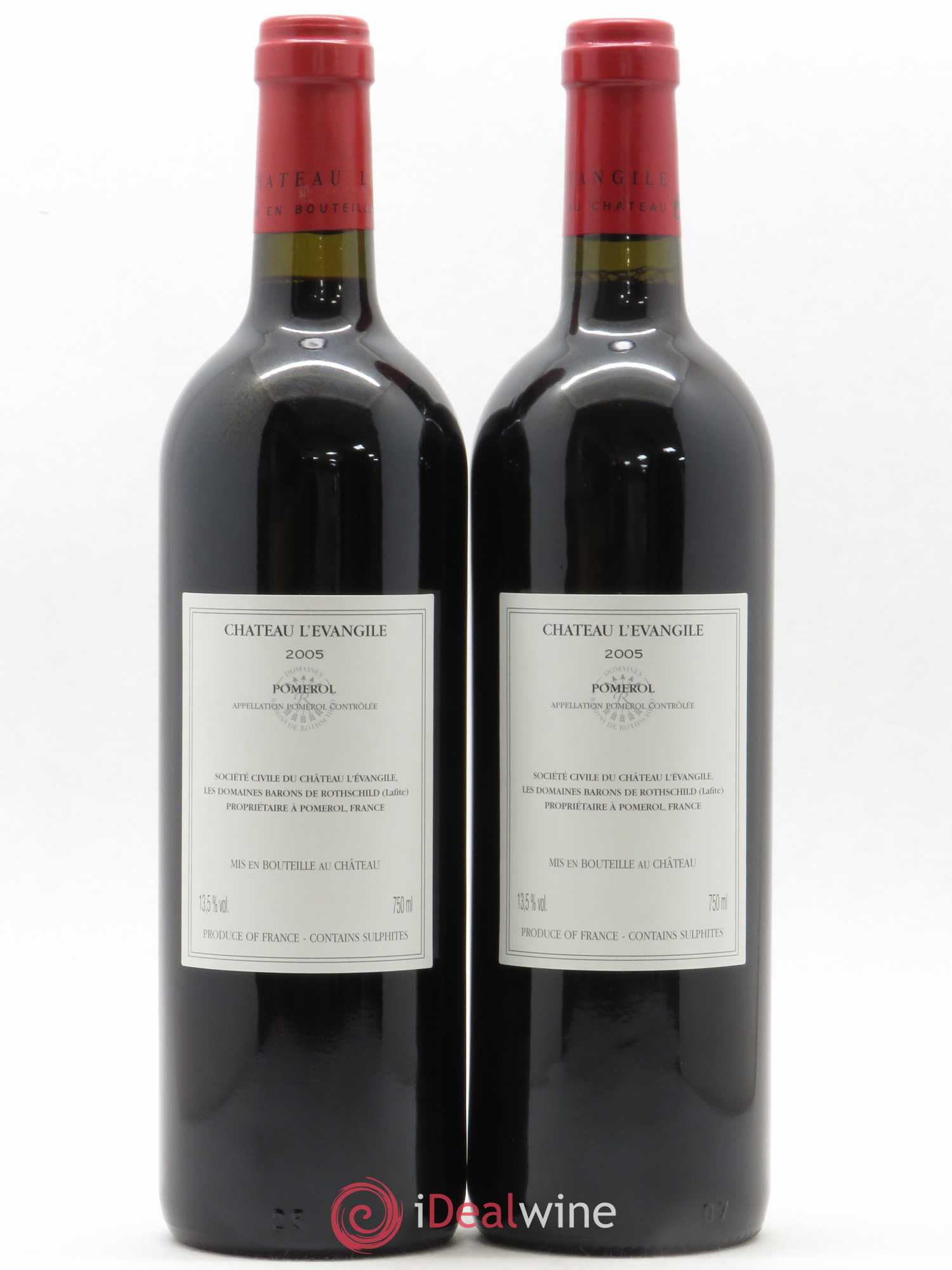 Château l' Évangile 2005 - Lot de 2 bouteilles - 1