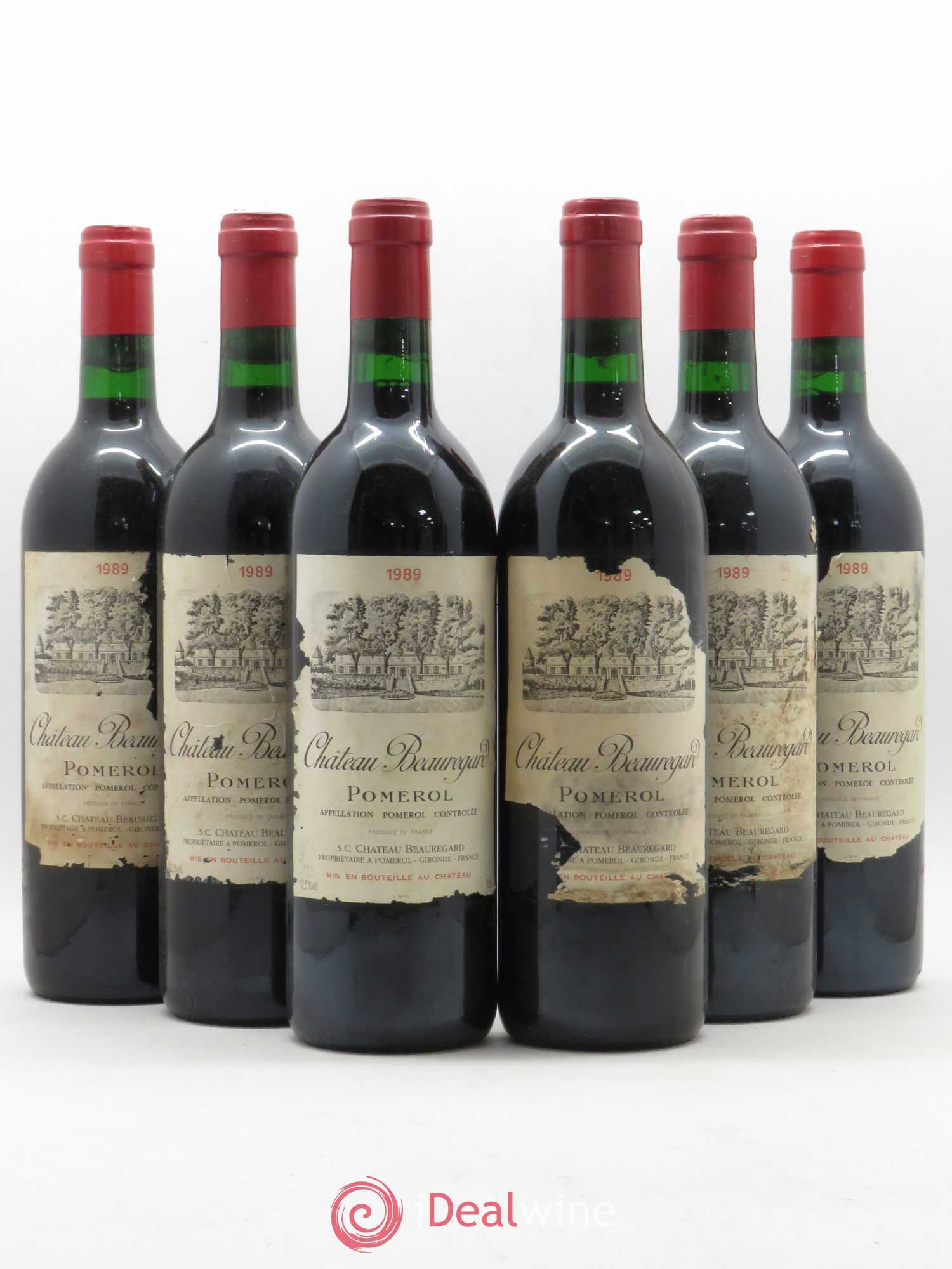 Château Beauregard 1989 - Lot de 6 bouteilles - 0