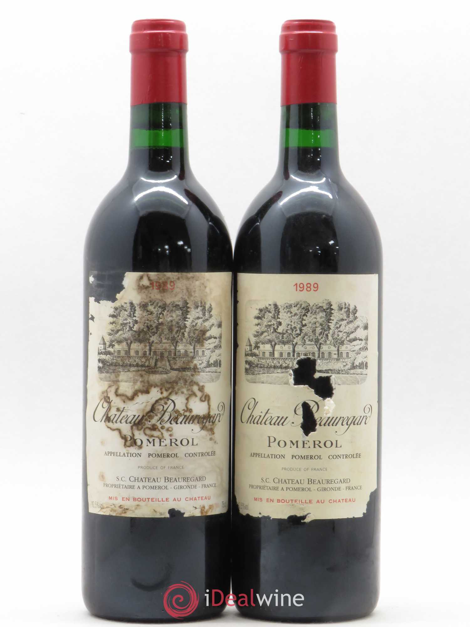 Château Beauregard 1989 - Lot de 2 bouteilles - 0