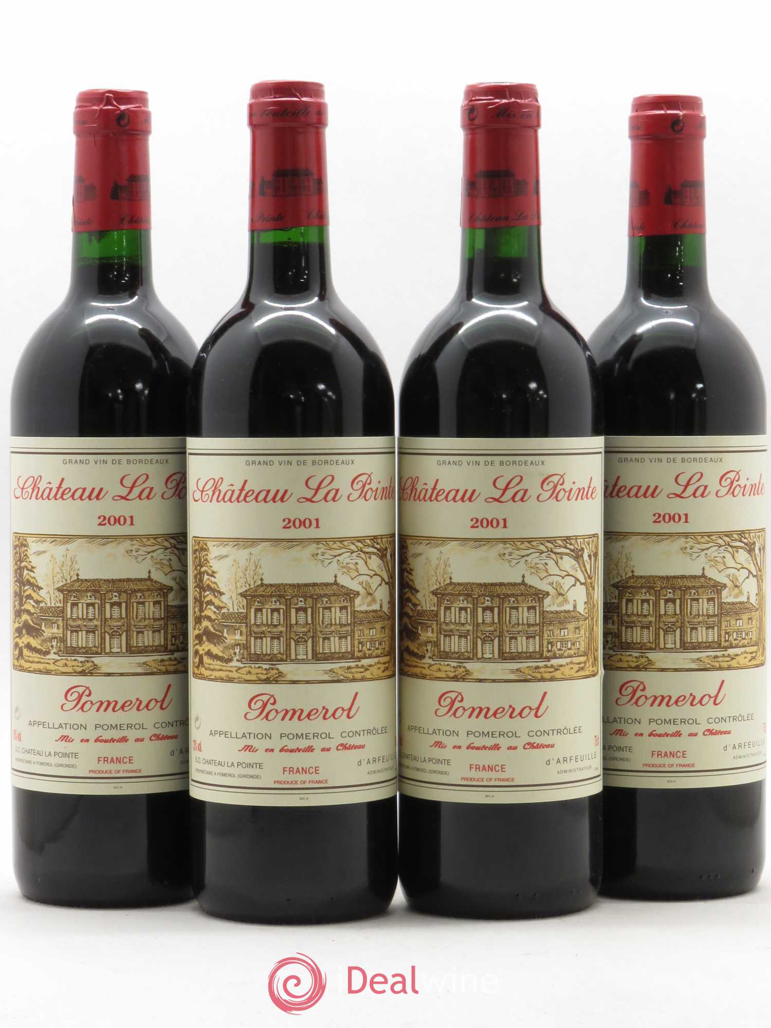 Château la Pointe 2001 - Posten von 4 Flaschen - 0