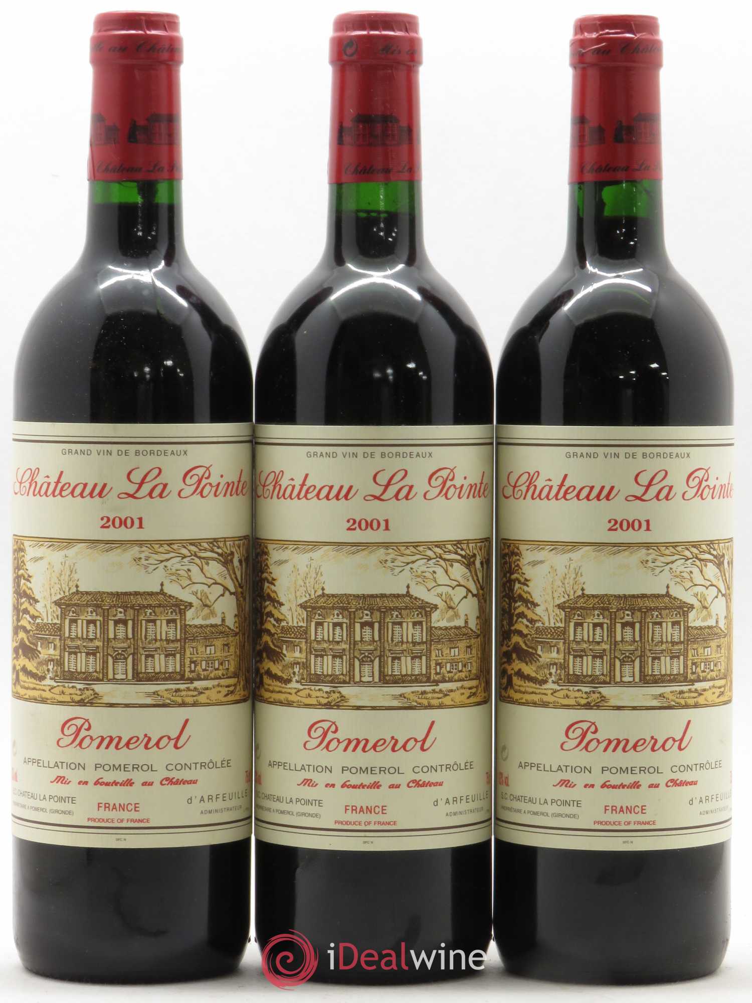 Château la Pointe 2001 - Posten von 3 Flaschen - 0
