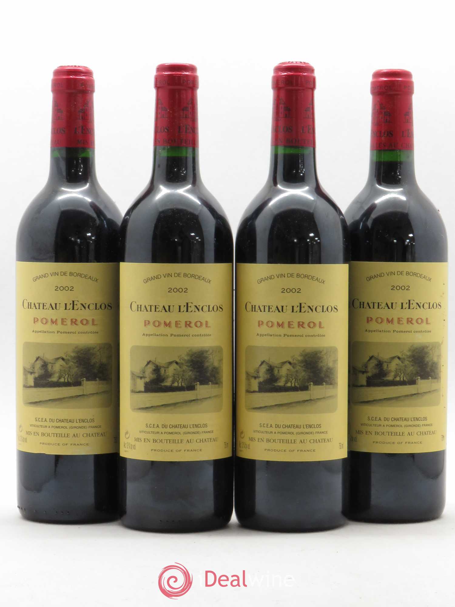 Château l' Enclos 2002 - Lot de 4 bouteilles - 0