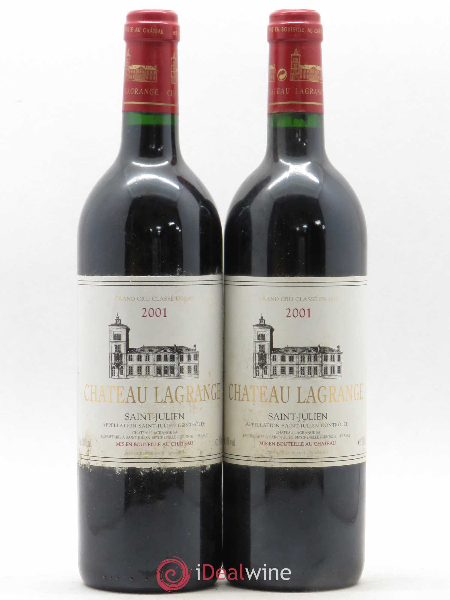 Château Lagrange 3ème Grand Cru Classé 2001 - Lot de 2 bouteilles - 0