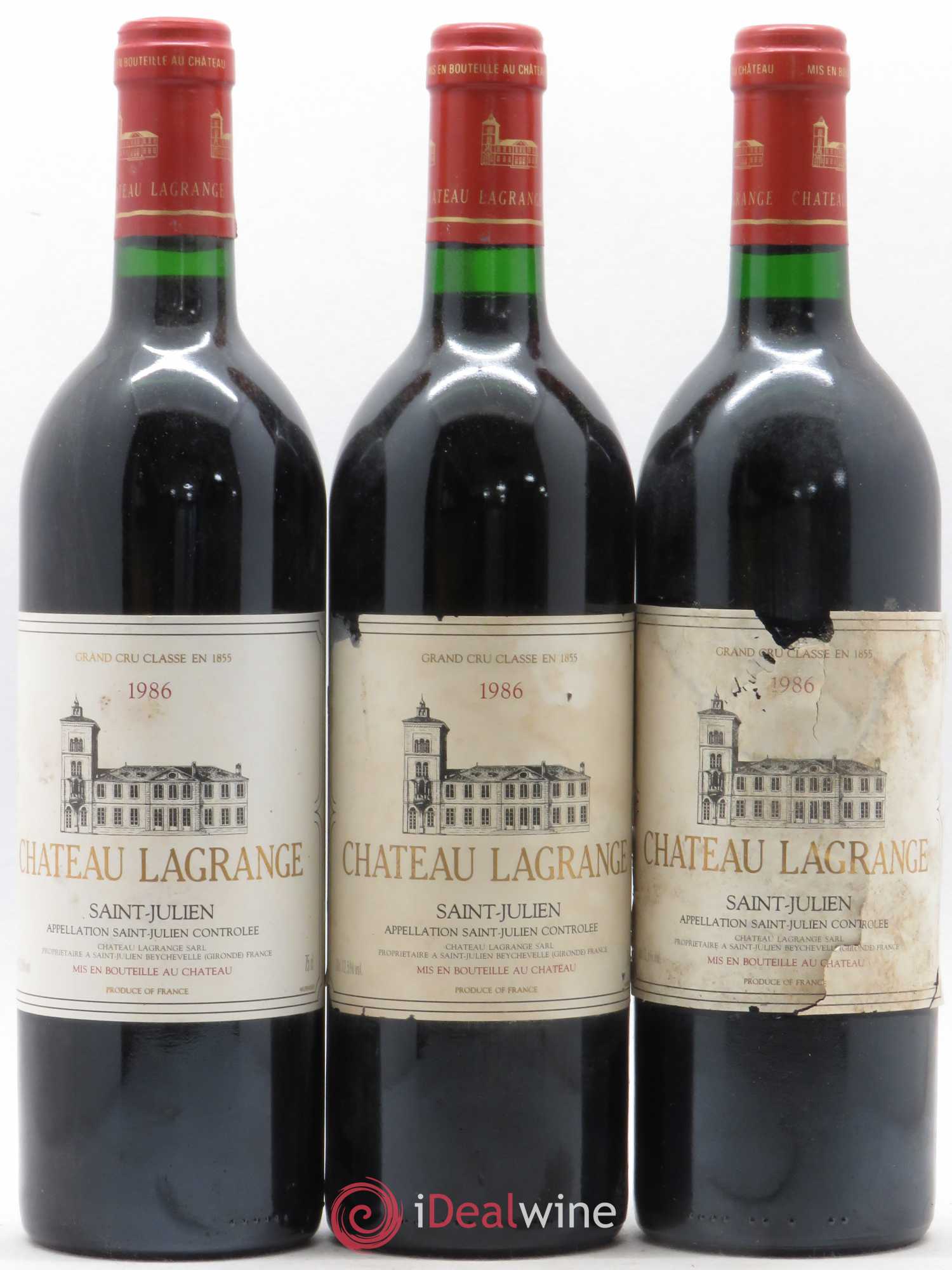 Château Lagrange 3ème Grand Cru Classé 1986 - Lot de 6 bouteilles - 1