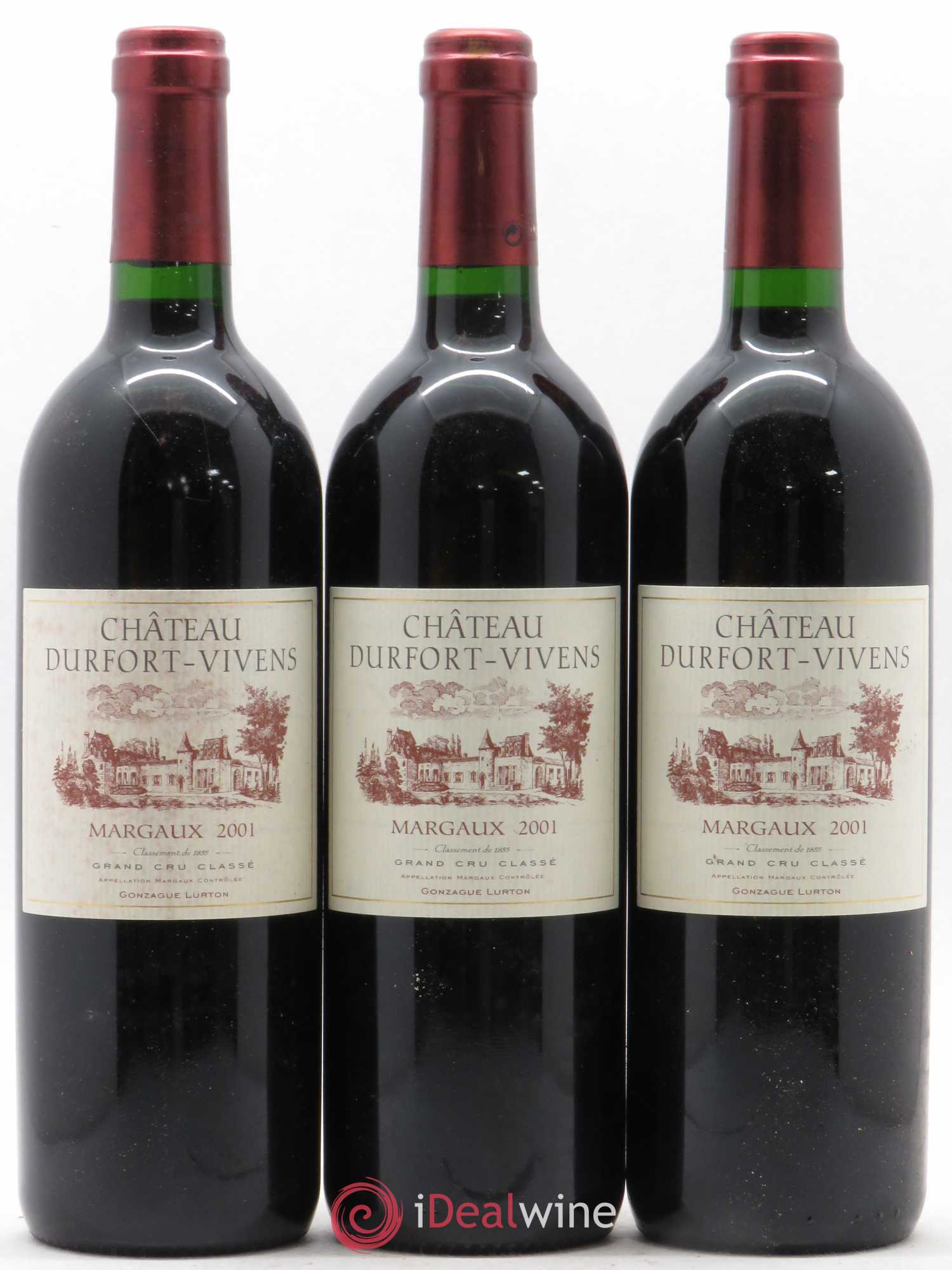 Château Durfort Vivens 2ème Grand Cru Classé 2001 - Lot de 6 bouteilles - 1
