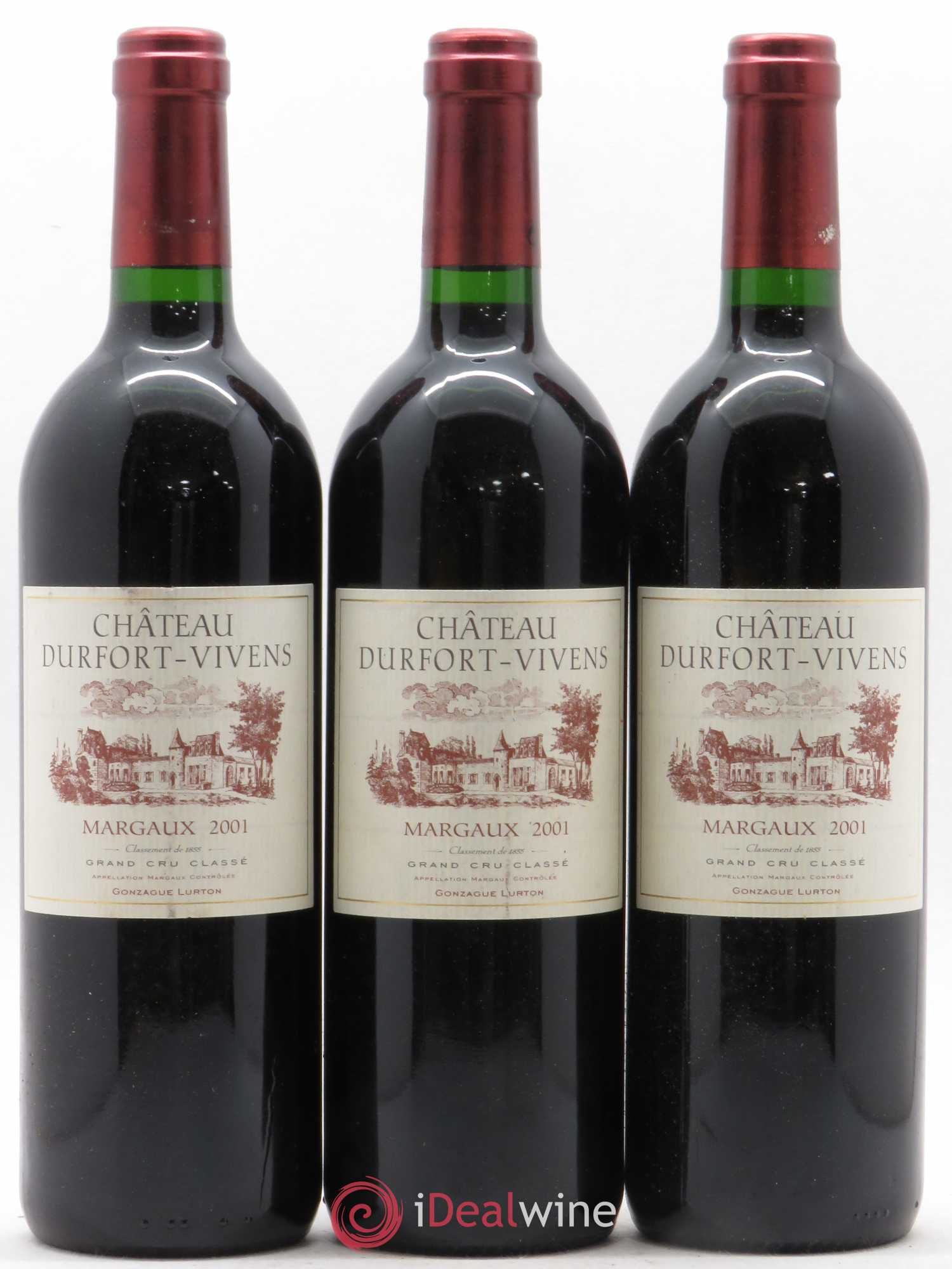 Château Durfort Vivens 2ème Grand Cru Classé 2001 - Lot de 6 bouteilles - 2