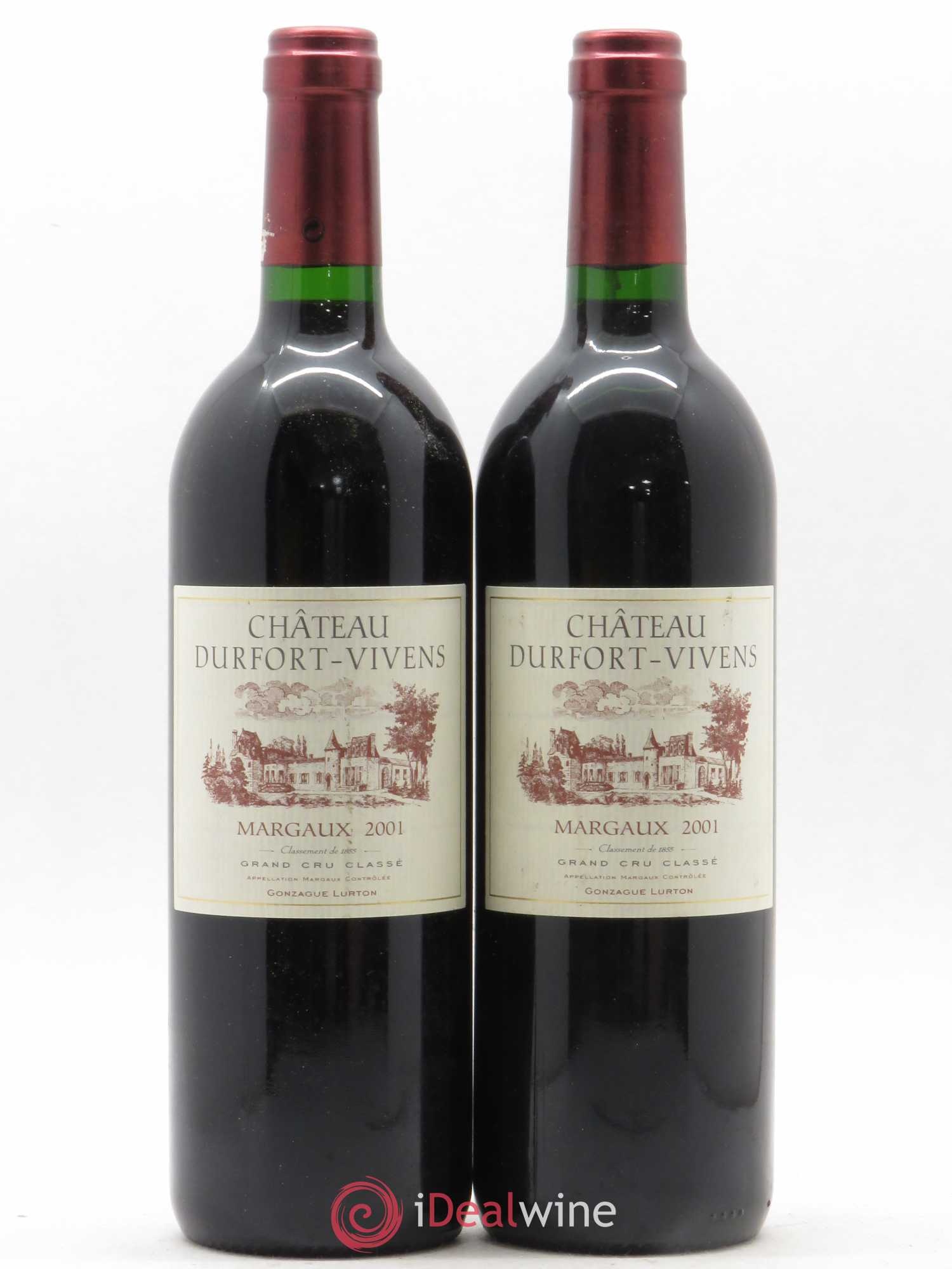 Château Durfort Vivens 2ème Grand Cru Classé 2001 - Lot de 2 bouteilles - 0