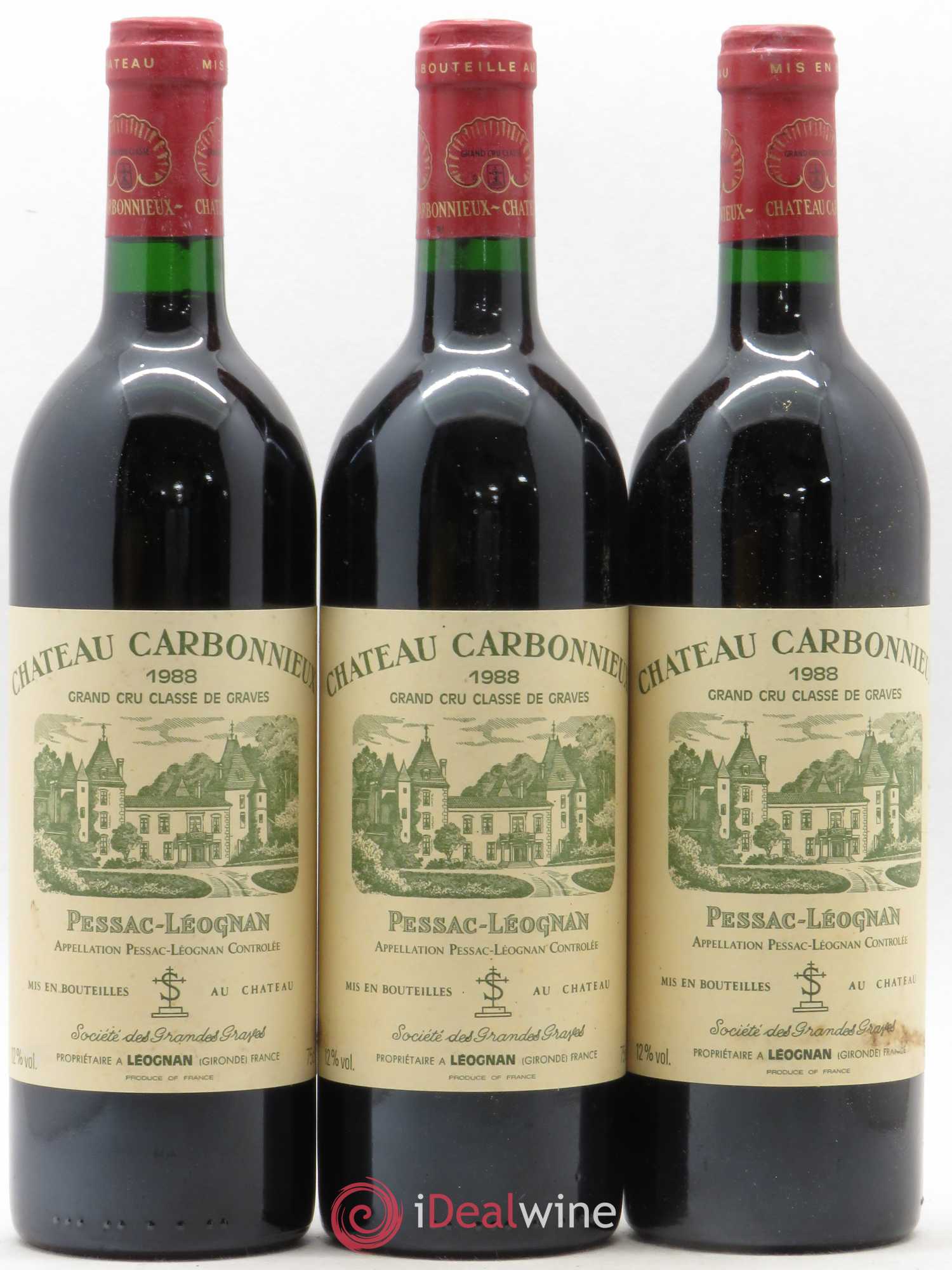 Château Carbonnieux Cru Classé de Graves 1988 - Lot de 6 bouteilles - 2
