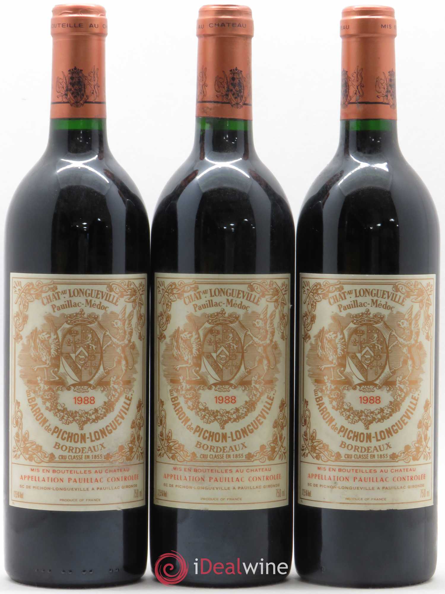 Pichon Longueville Baron 2ème Grand Cru Classé 1988 - Lotto di 6 bottiglie - 1