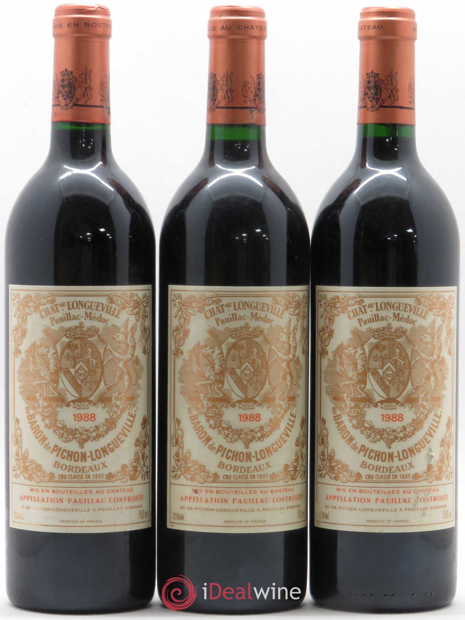 Pichon Longueville Baron 2ème Grand Cru Classé 1988 - Lotto di 6 bottiglie - 2