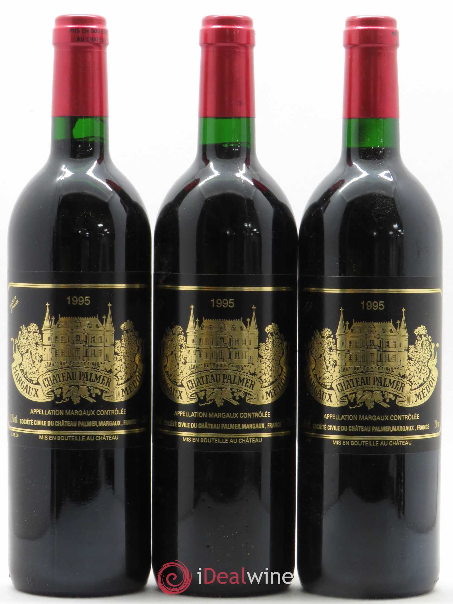 Château Palmer 3ème Grand Cru Classé 1995 - Lot de 12 bouteilles - 1