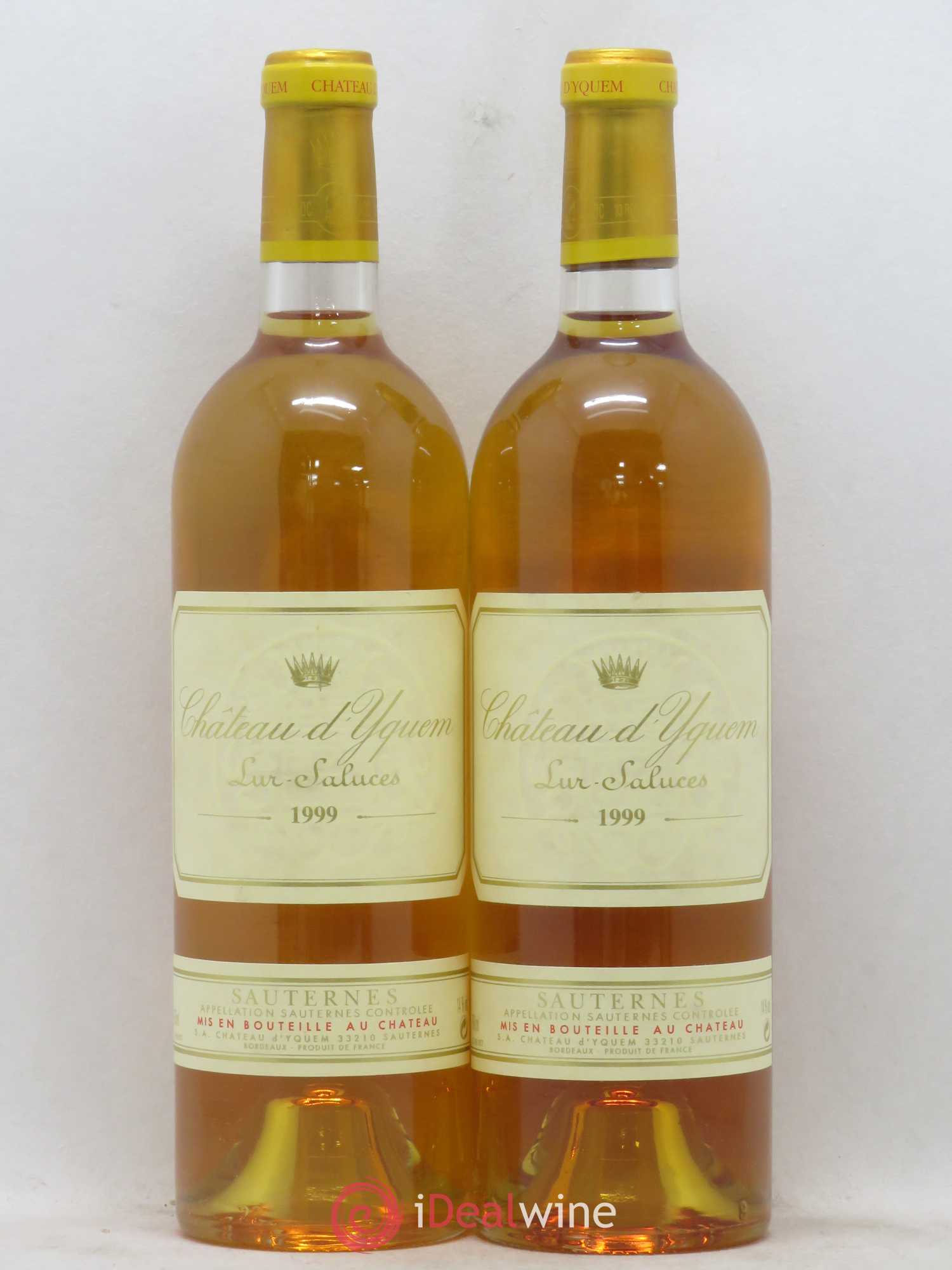 Château d' Yquem 1er Cru Classé Supérieur 1999 - Lotto di 2 bottiglie - 0