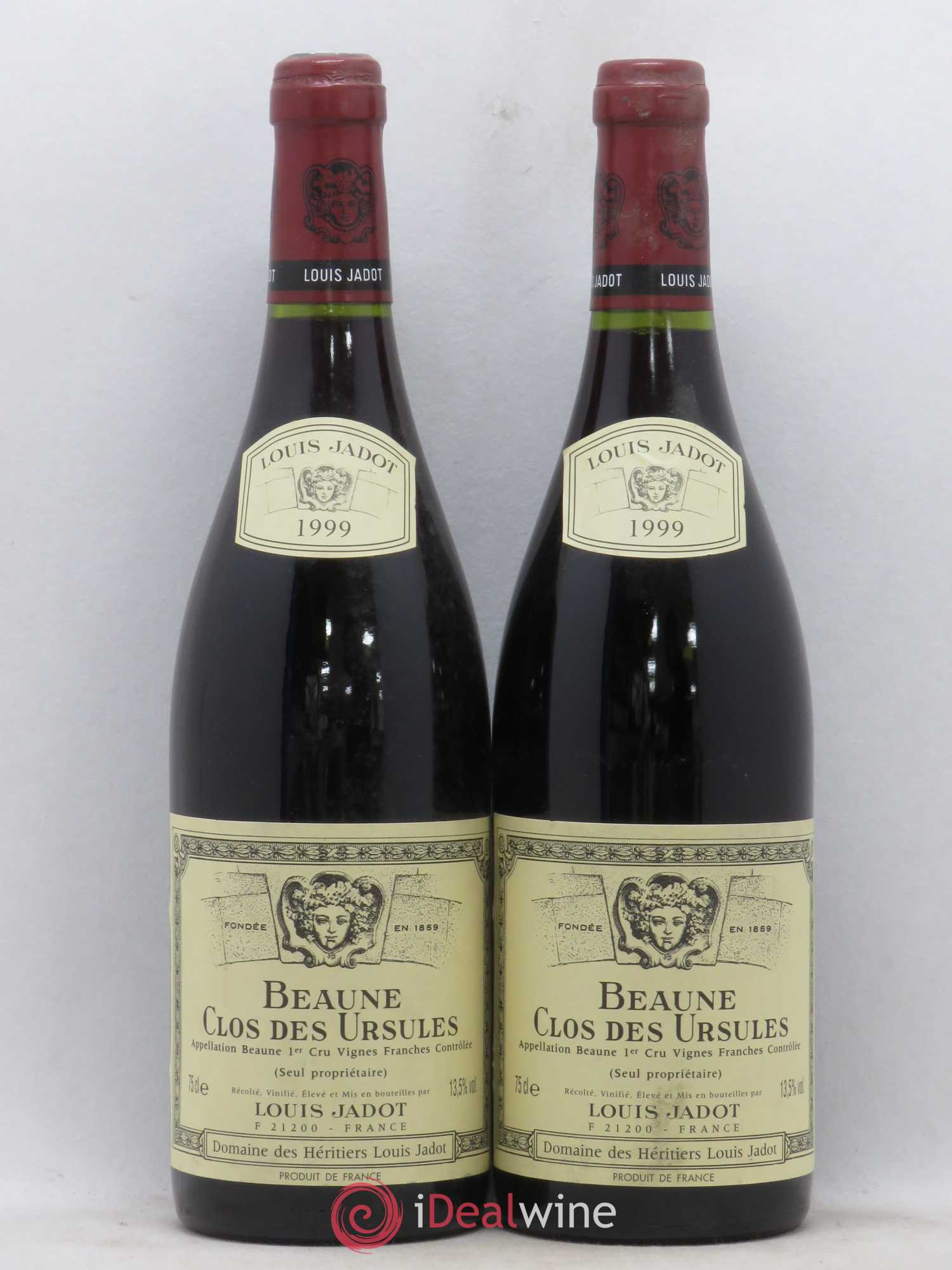 Beaune 1er Cru Clos des Ursules Maison Louis Jadot 1999 - Lot de 2 bouteilles - 0