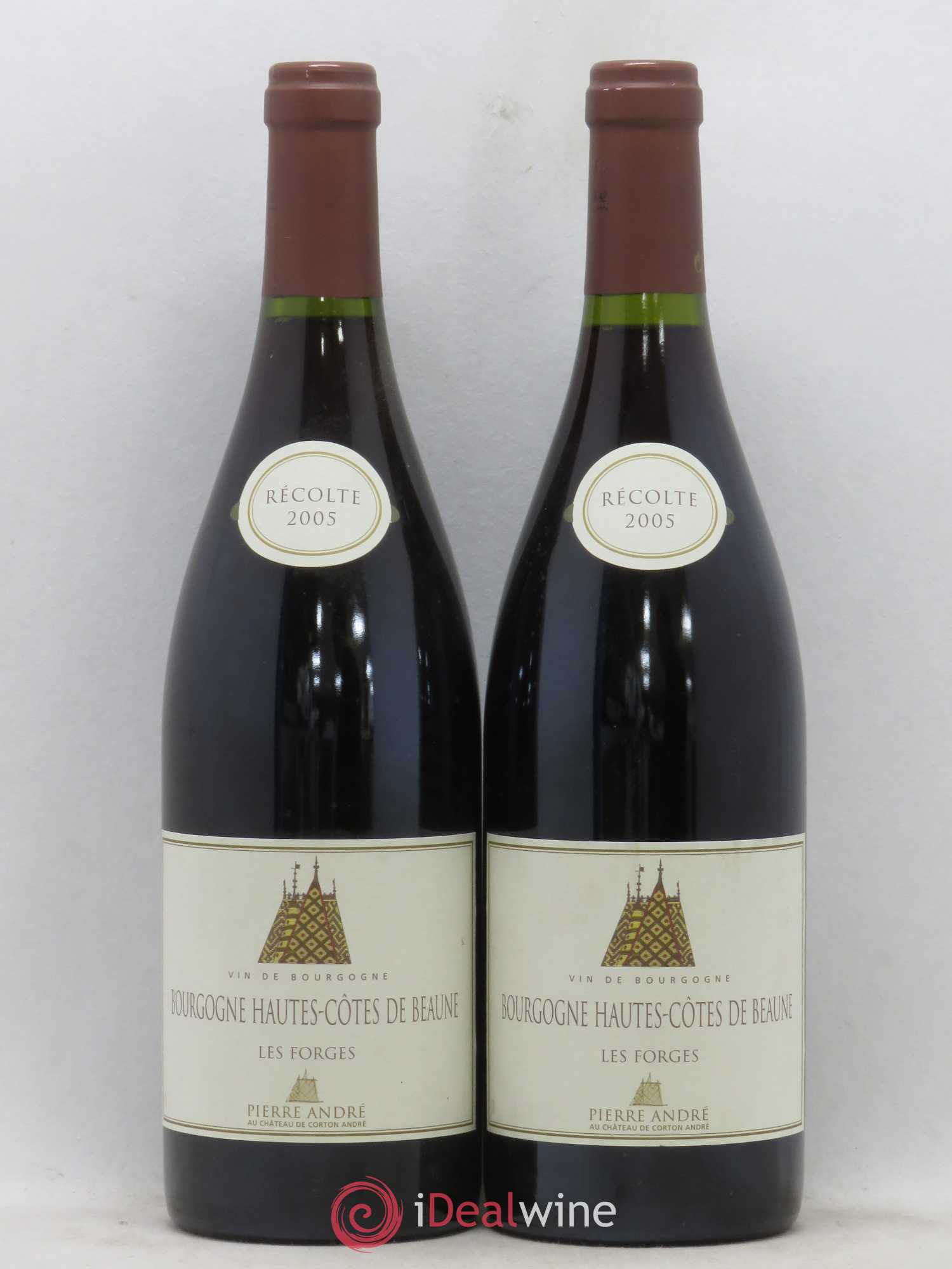 Hautes-Côtes de Beaune Les forges Pierre André 2005 - Lot de 2 bouteilles - 0