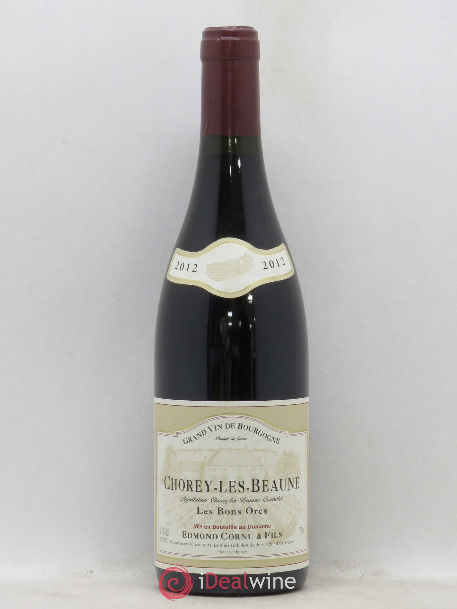 Chorey-lès-Beaune Les Bons Ores Edmond Cornu 2012 - Posten von 1 Flasche - 0