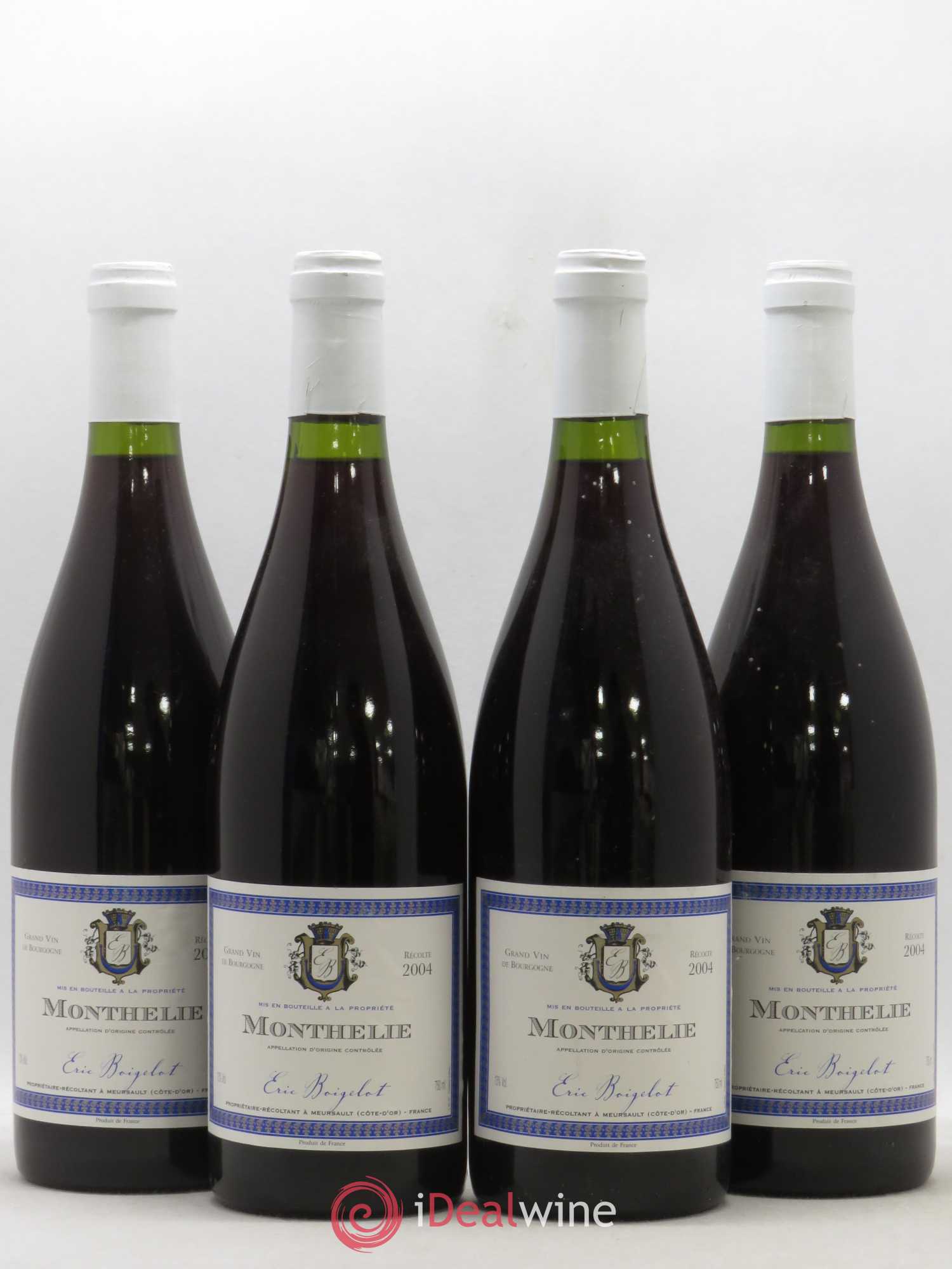 Monthélie Eric Boigelot 2004 - Lot de 4 bouteilles - 0