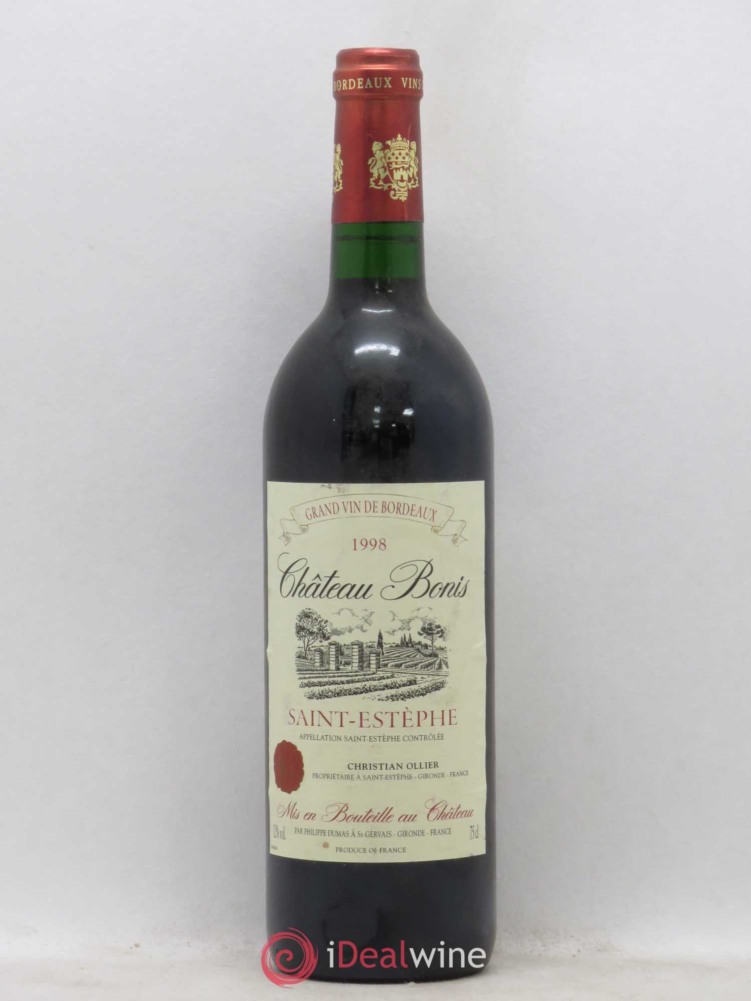 Saint-Estèphe Château Bonis 1998 - Lot de 1 bouteille - 0