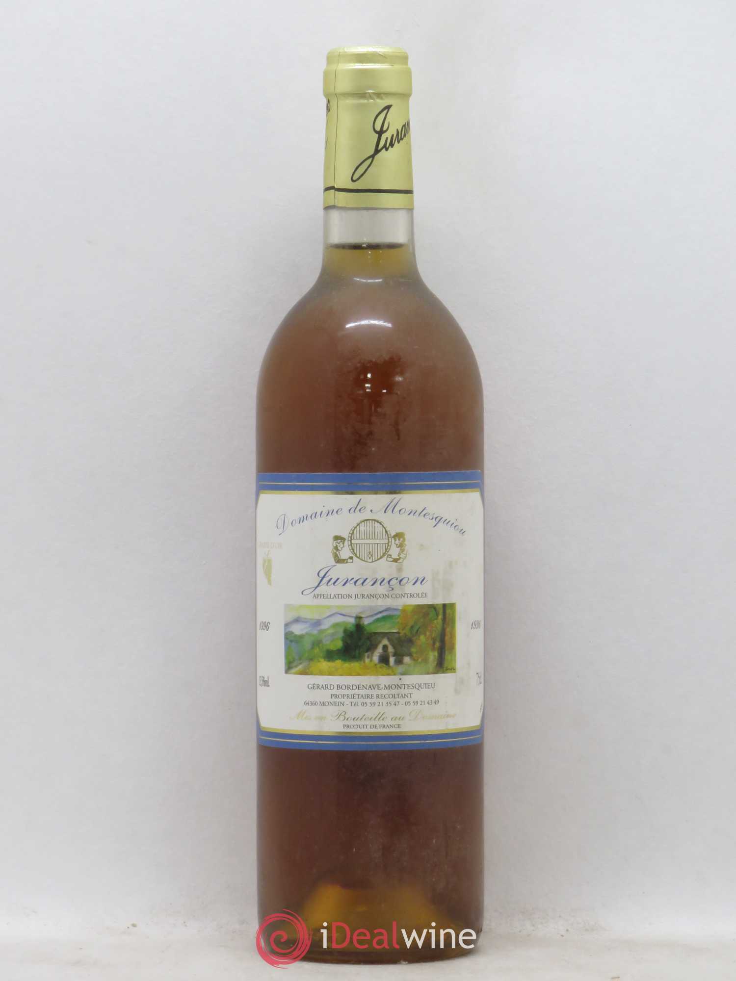 Jurançon Domaine de Montesquiou 1996 - Posten von 1 Flasche - 0