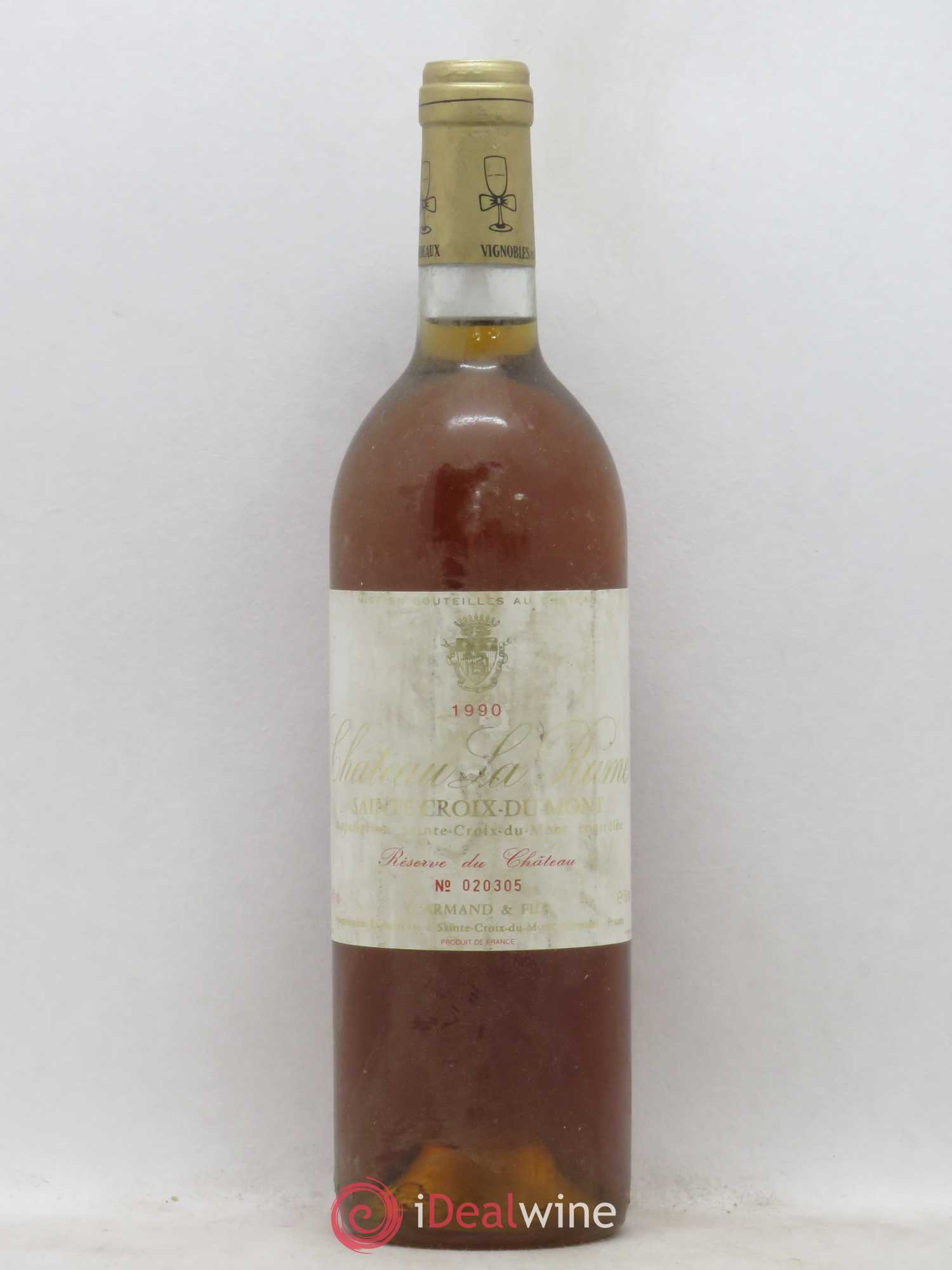 Sainte-Croix-du-Mont Château La Rame 1990 - Posten von 1 Flasche - 0