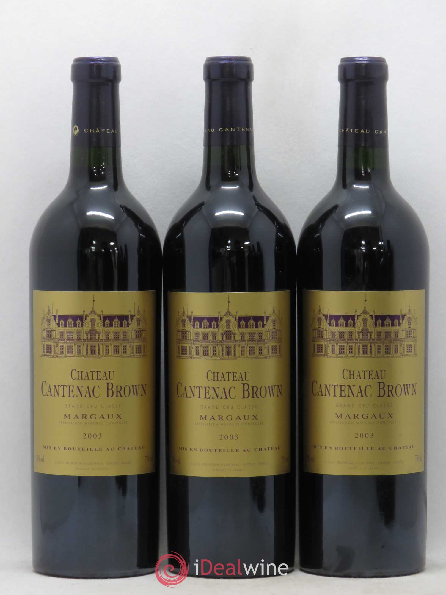 Château Cantenac Brown 3ème Grand Cru Classé 2003 - Lotto di 6 bottiglie - 1