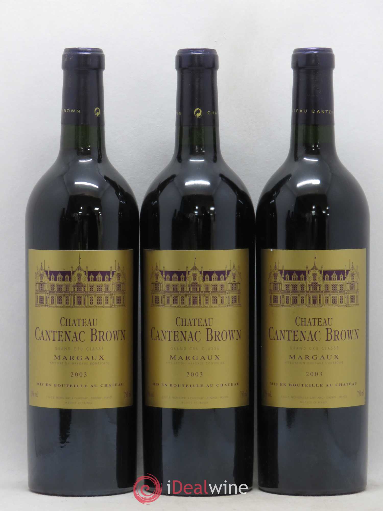 Château Cantenac Brown 3ème Grand Cru Classé 2003 - Lotto di 6 bottiglie - 2