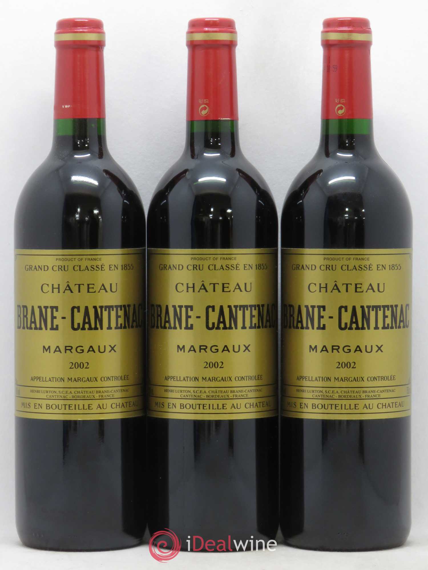 Château Brane Cantenac 2ème Grand Cru Classé 2002 - Lot de 12 bouteilles - 4