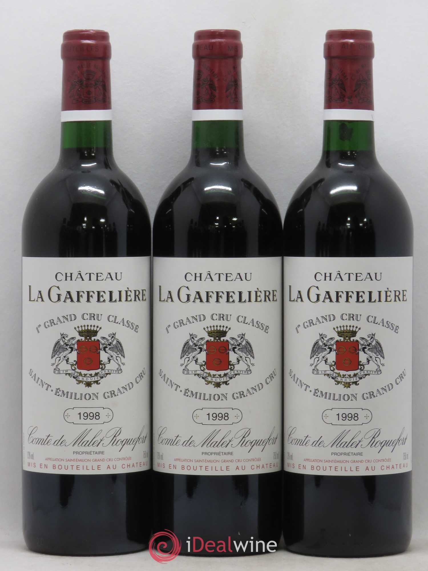 Château la Gaffelière 1er Grand Cru Classé B 1998 - Lot de 12 bouteilles - 1