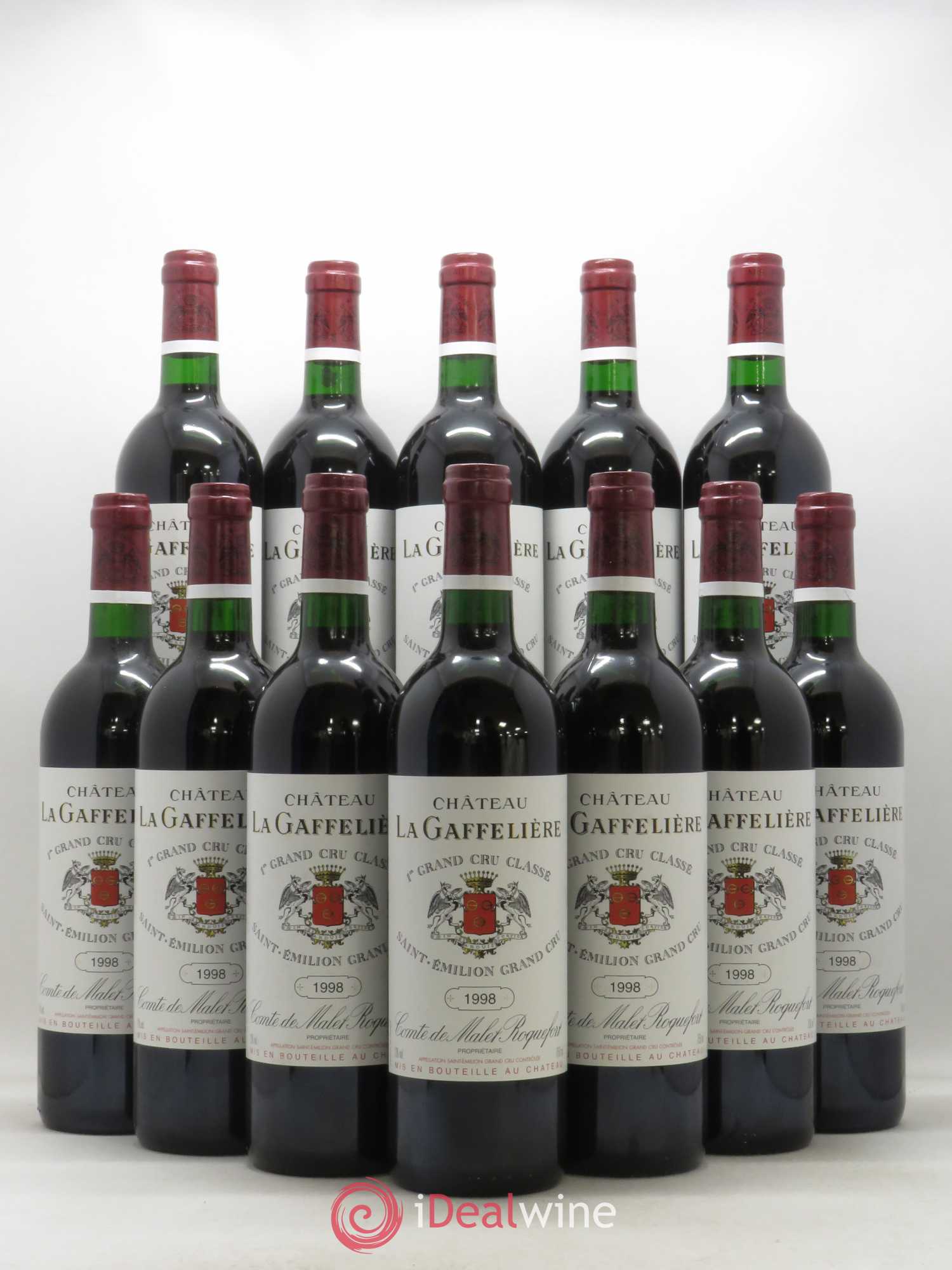 Château la Gaffelière 1er Grand Cru Classé B 1998 - Lot de 12 bouteilles - 0
