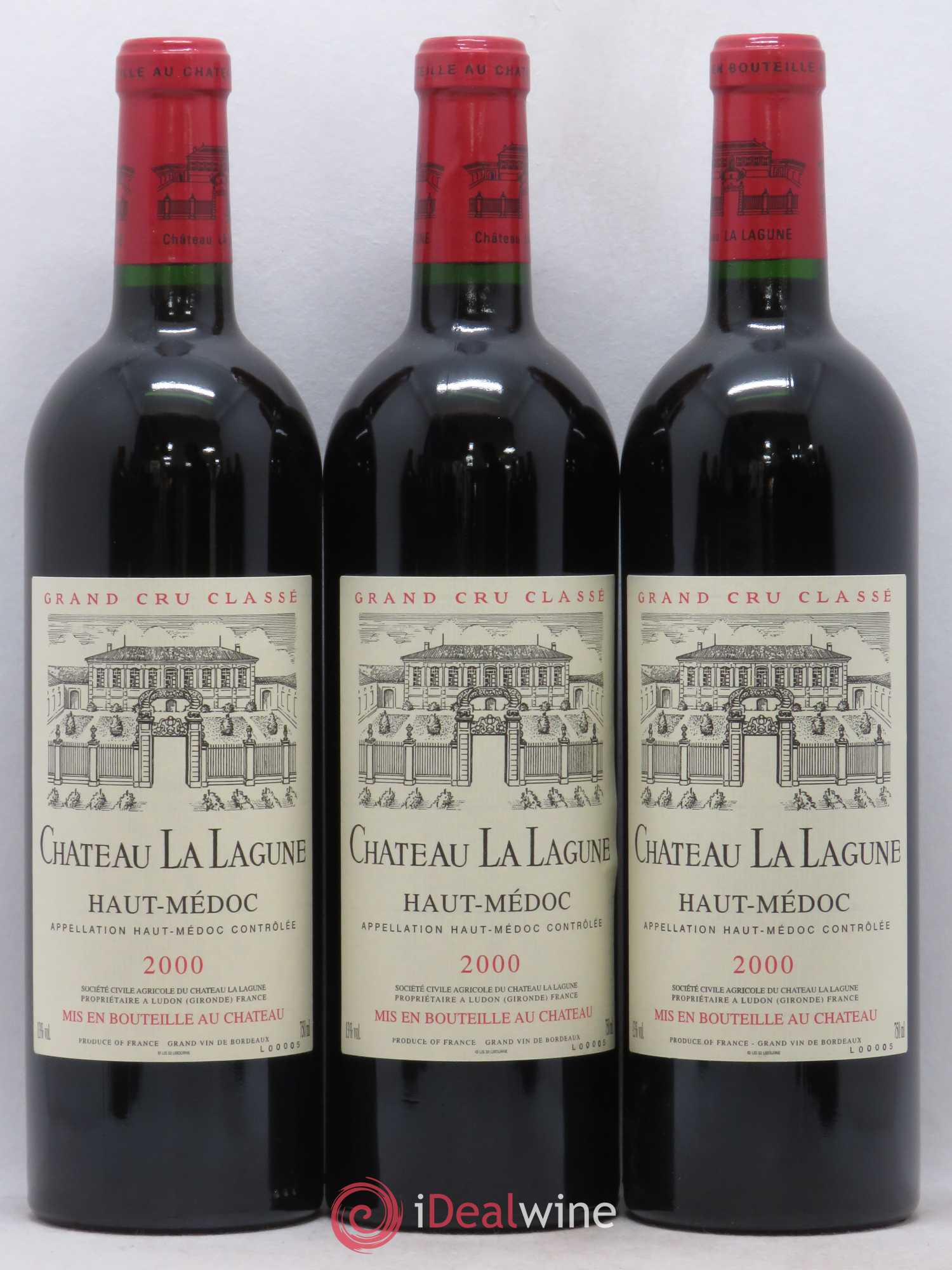 Château la Lagune 3ème Grand Cru Classé 2000 - Lot de 12 bouteilles - 1