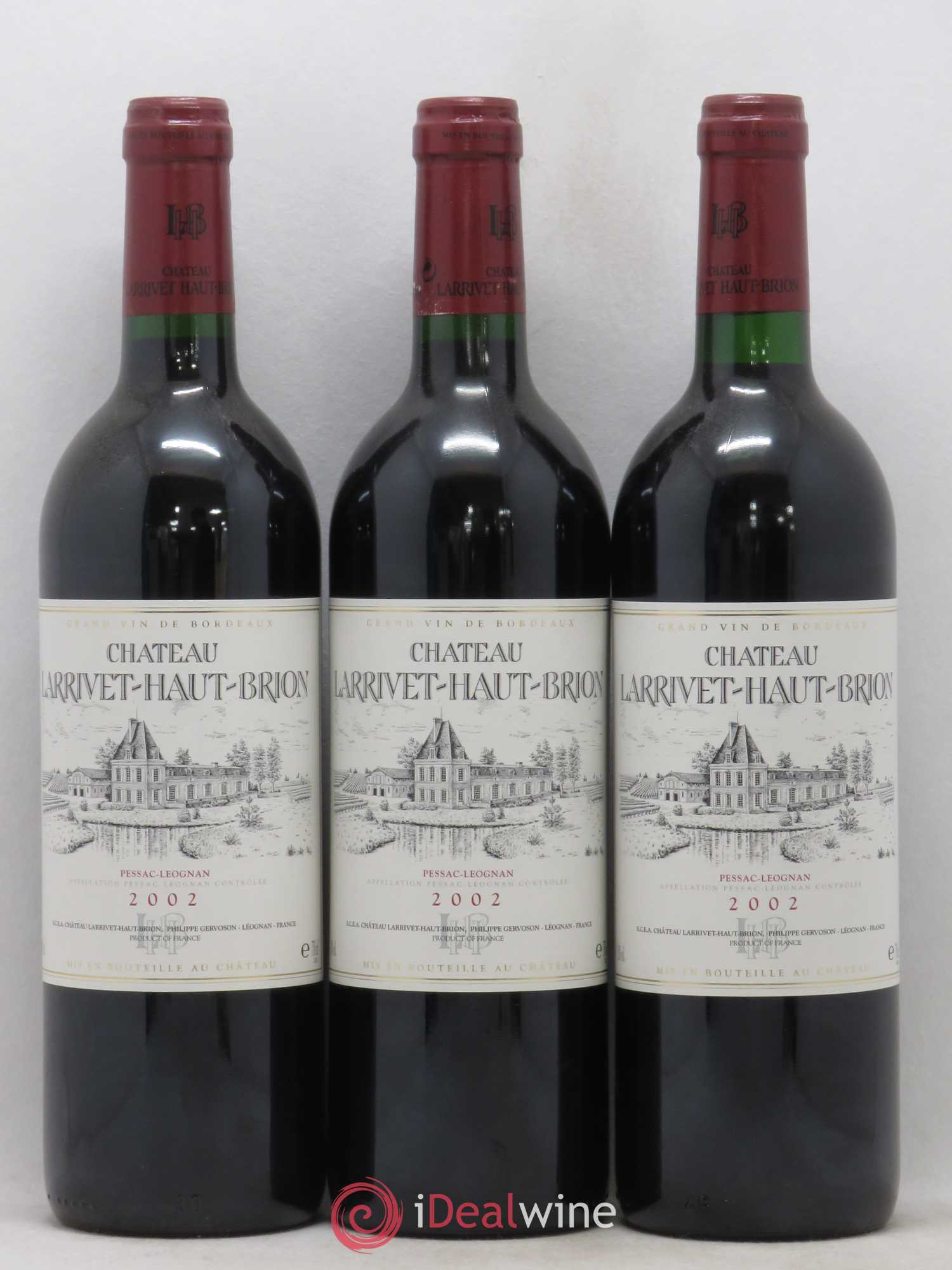 Château Larrivet Haut-Brion 2002 - Lot of 12 bottles - 3