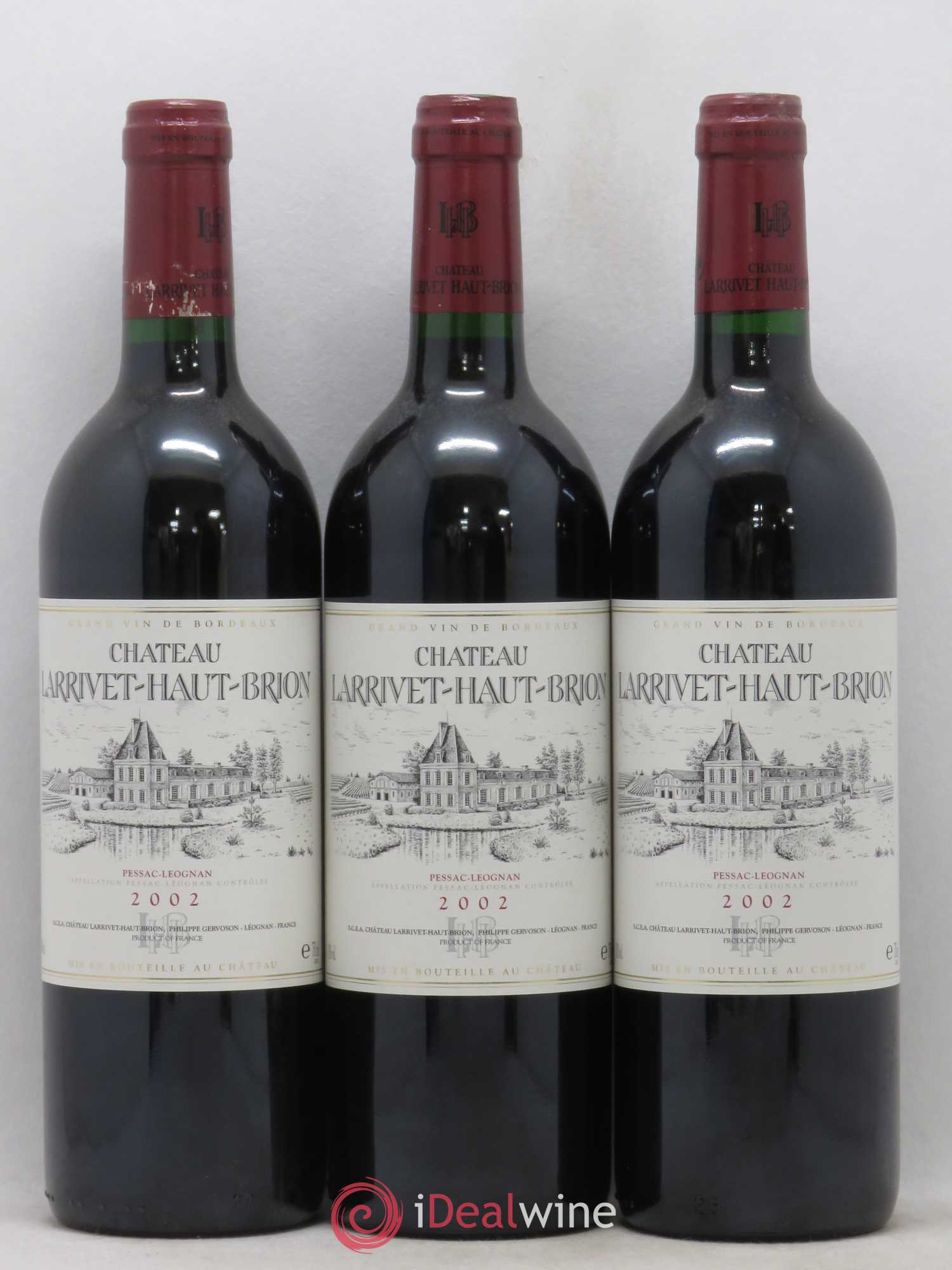 Château Larrivet Haut-Brion 2002 - Lot of 12 bottles - 4
