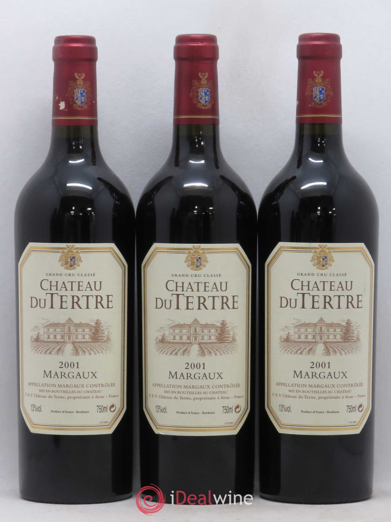 Château du Tertre 5ème Grand Cru Classé 2001 - Lot de 12 bouteilles - 2