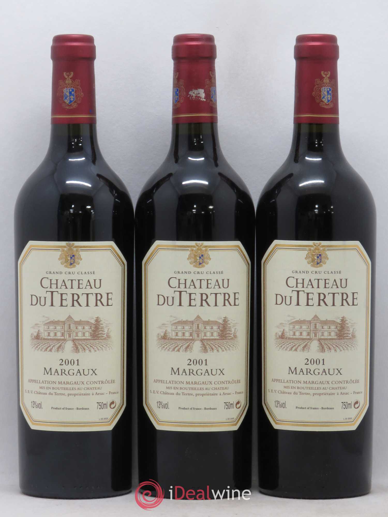 Château du Tertre 5ème Grand Cru Classé 2001 - Lot de 12 bouteilles - 3