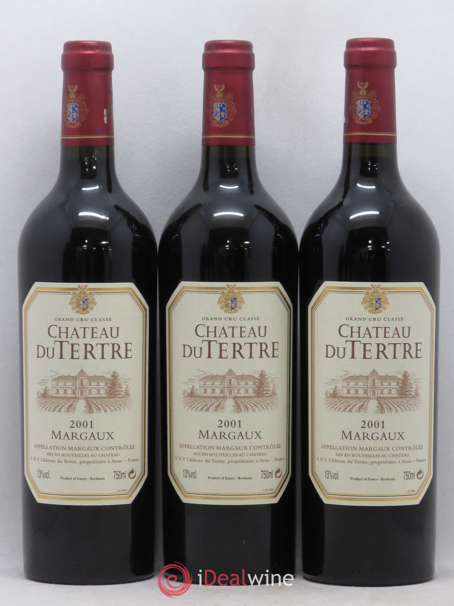Château du Tertre 5ème Grand Cru Classé 2001 - Lot de 12 bouteilles - 4