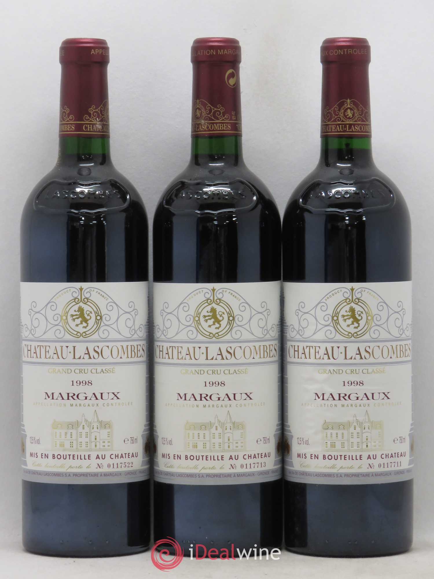 Château Lascombes 2ème Grand Cru Classé 1998 - Lot de 12 bouteilles - 3