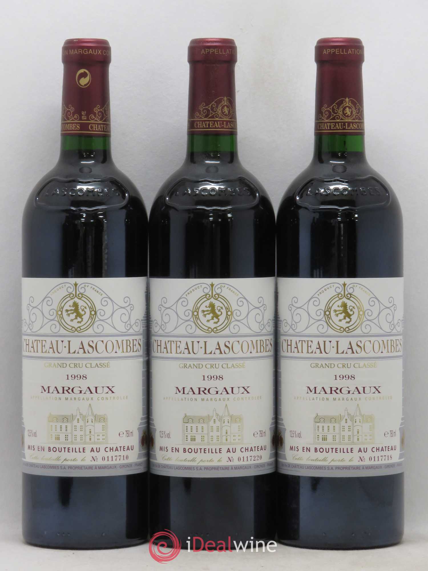 Château Lascombes 2ème Grand Cru Classé 1998 - Lot de 12 bouteilles - 4