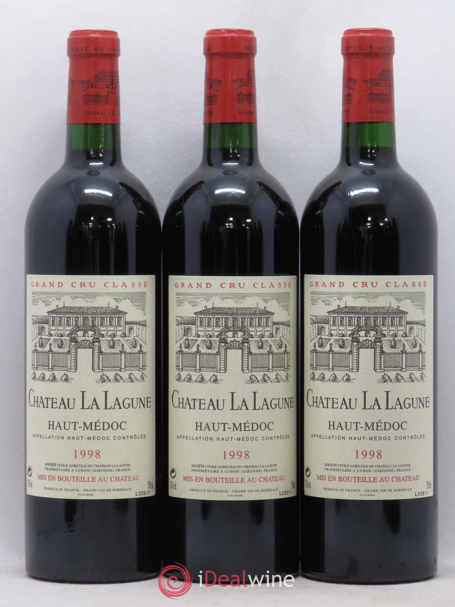 Château la Lagune 3ème Grand Cru Classé 1998 - Lot de 12 bouteilles - 1