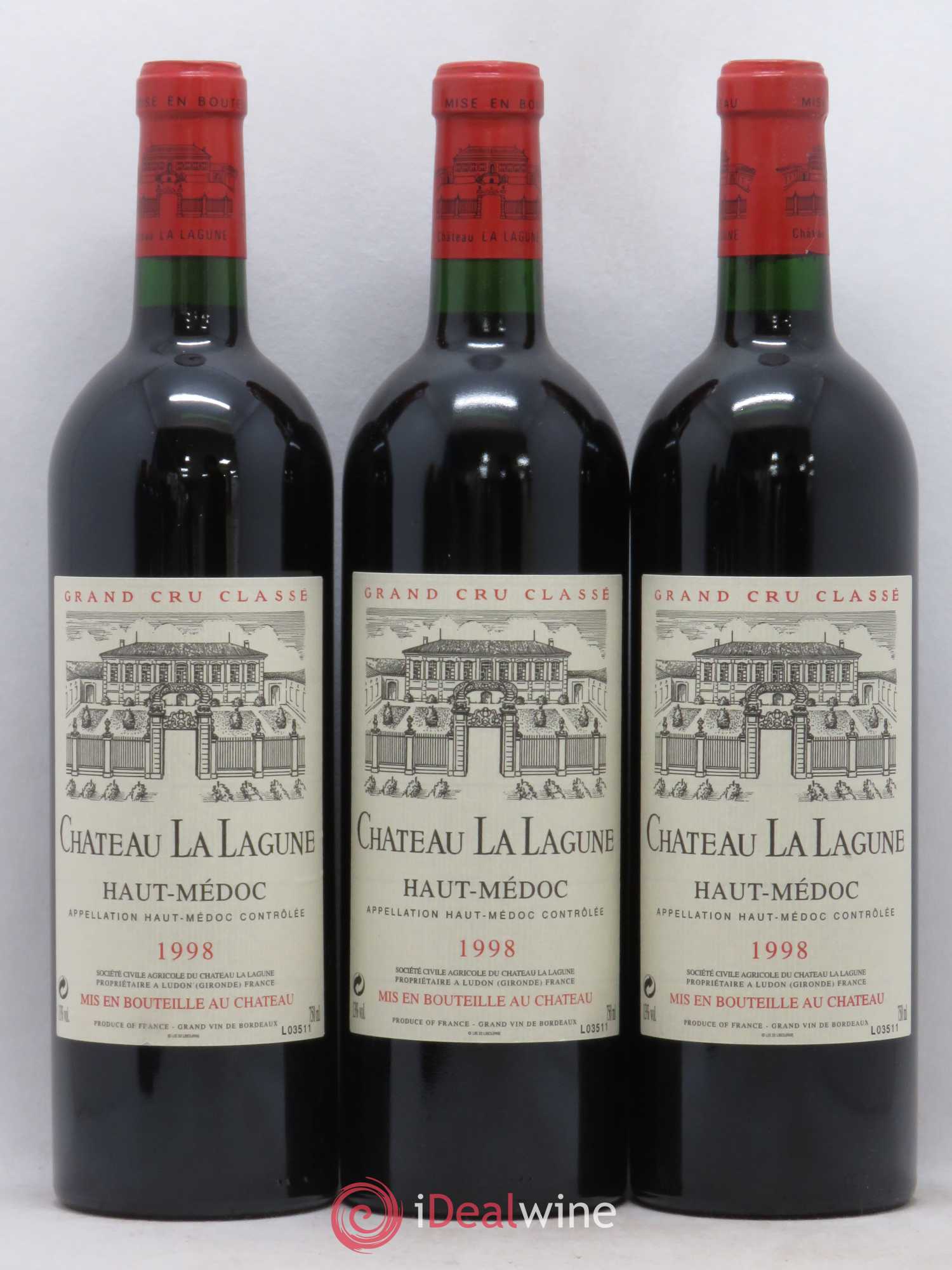 Château la Lagune 3ème Grand Cru Classé 1998 - Lot de 12 bouteilles - 2
