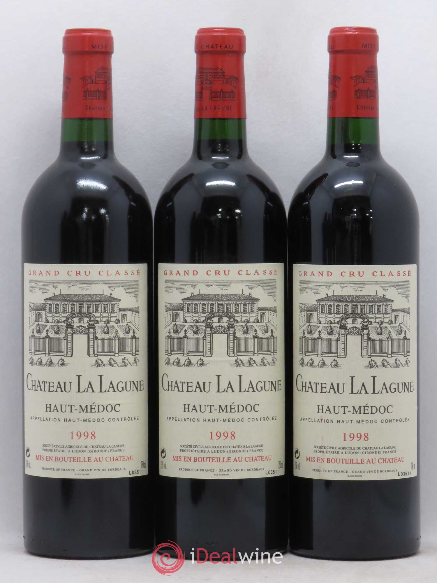 Château la Lagune 3ème Grand Cru Classé 1998 - Lot de 12 bouteilles - 4