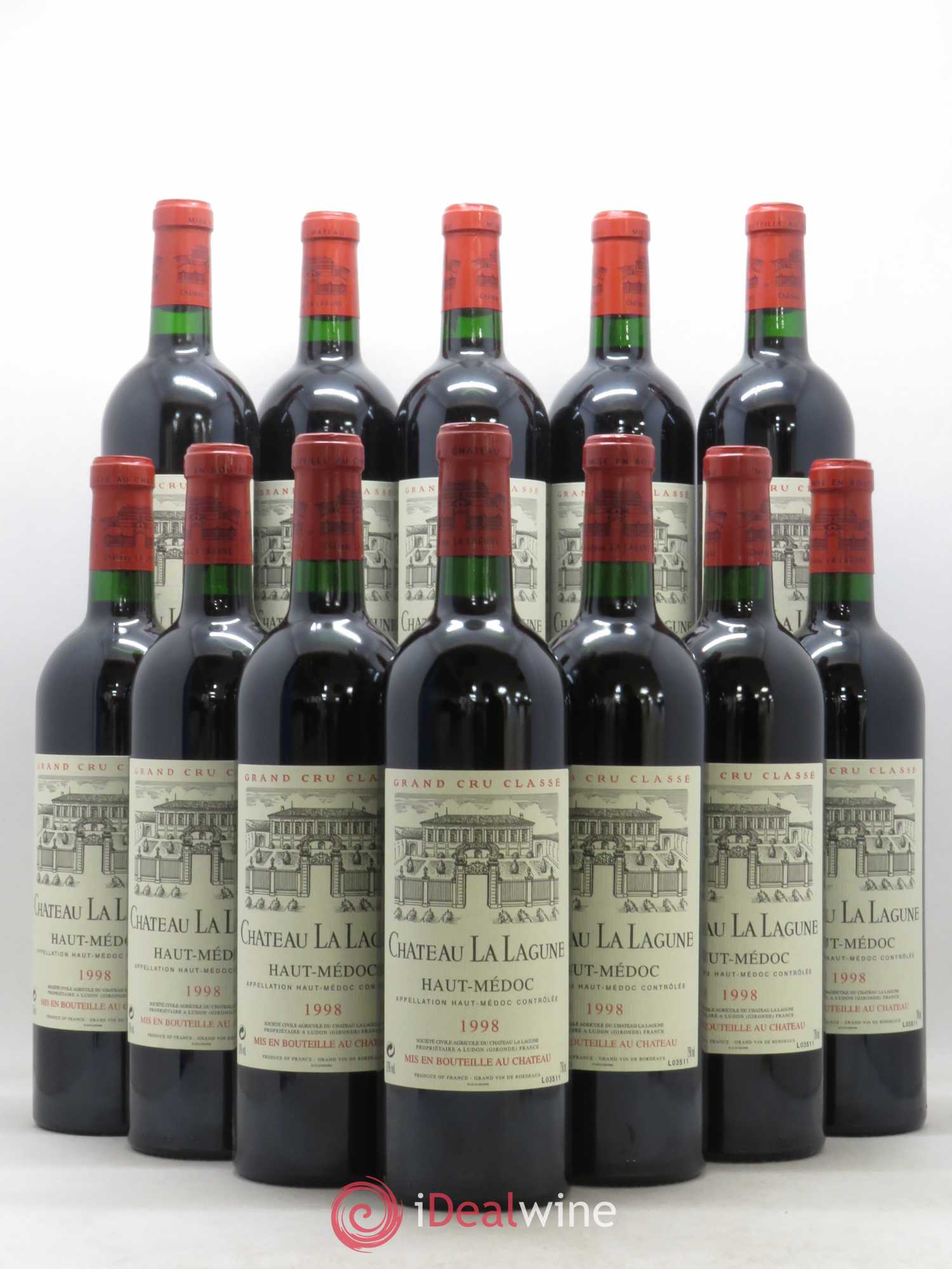 Château la Lagune 3ème Grand Cru Classé 1998 - Lot de 12 bouteilles - 0