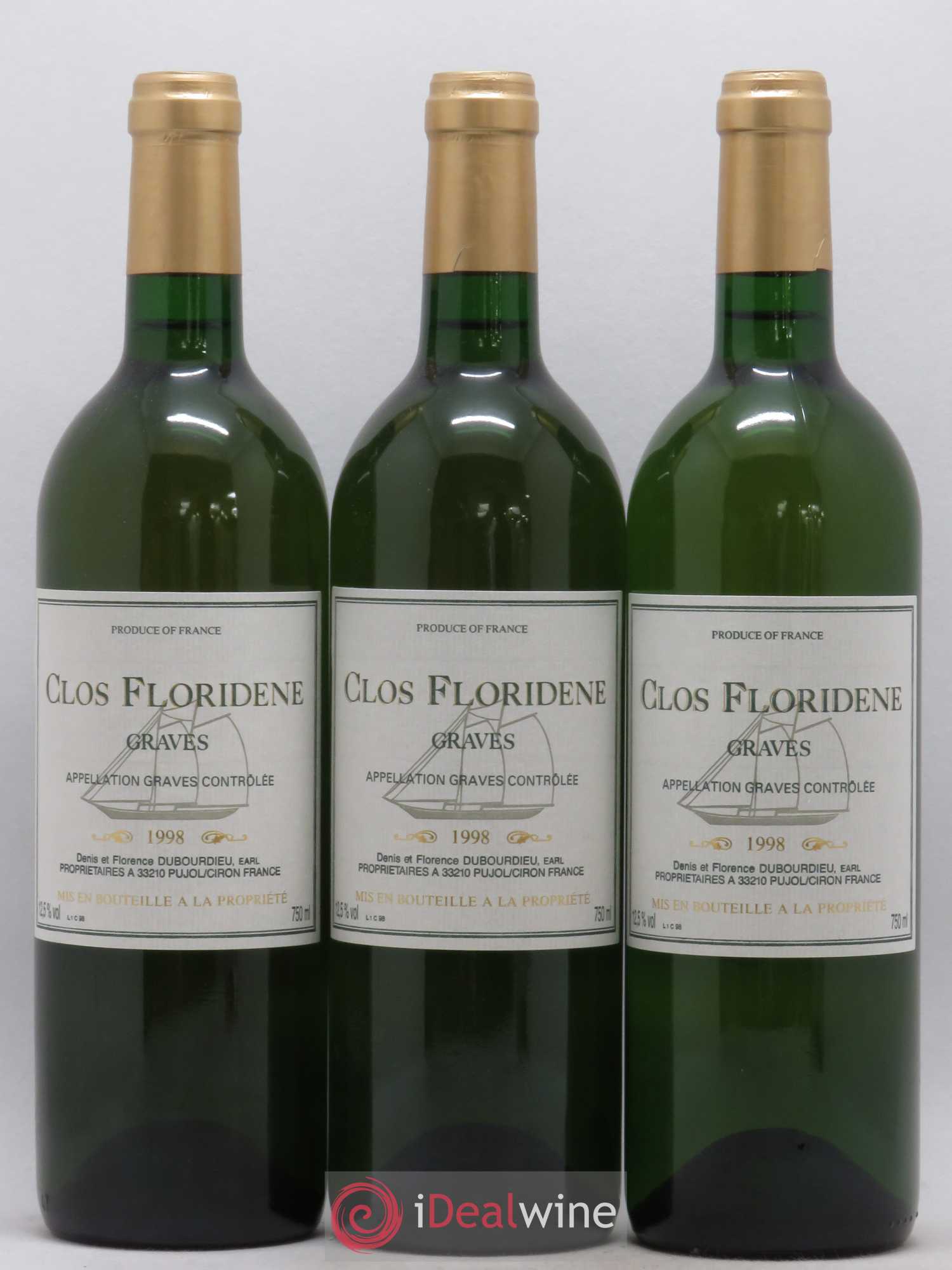 Clos Floridène 1998 - Lot de 12 bouteilles - 4