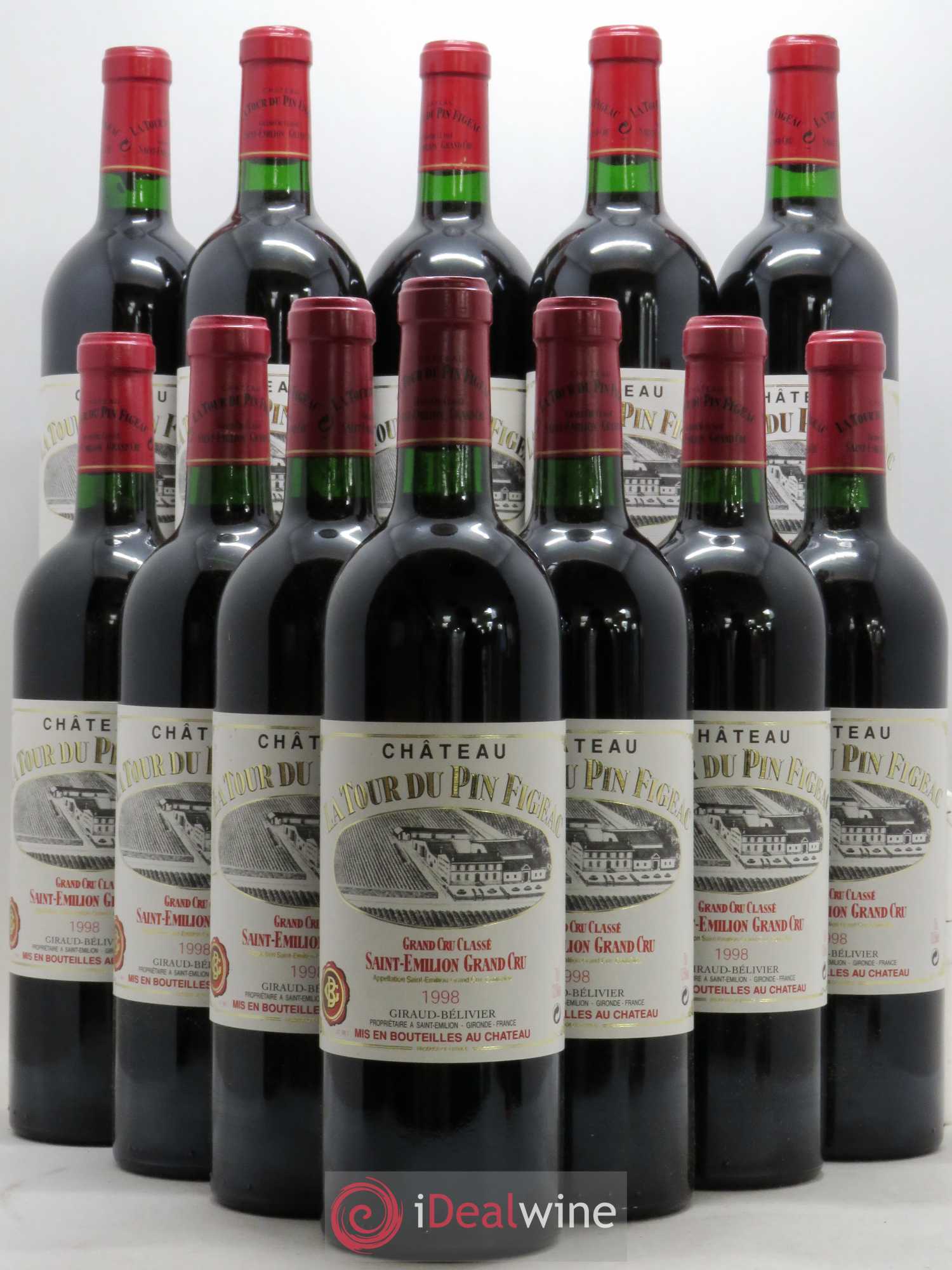 Château la Tour du Pin Figeac 1998 - Lot de 12 bouteilles - 0
