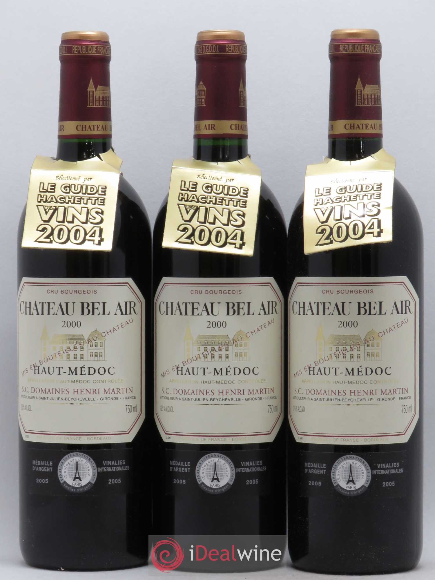 Château Bel Air (sans prix de réserve) 2000 - Lot de 6 bouteilles - 1