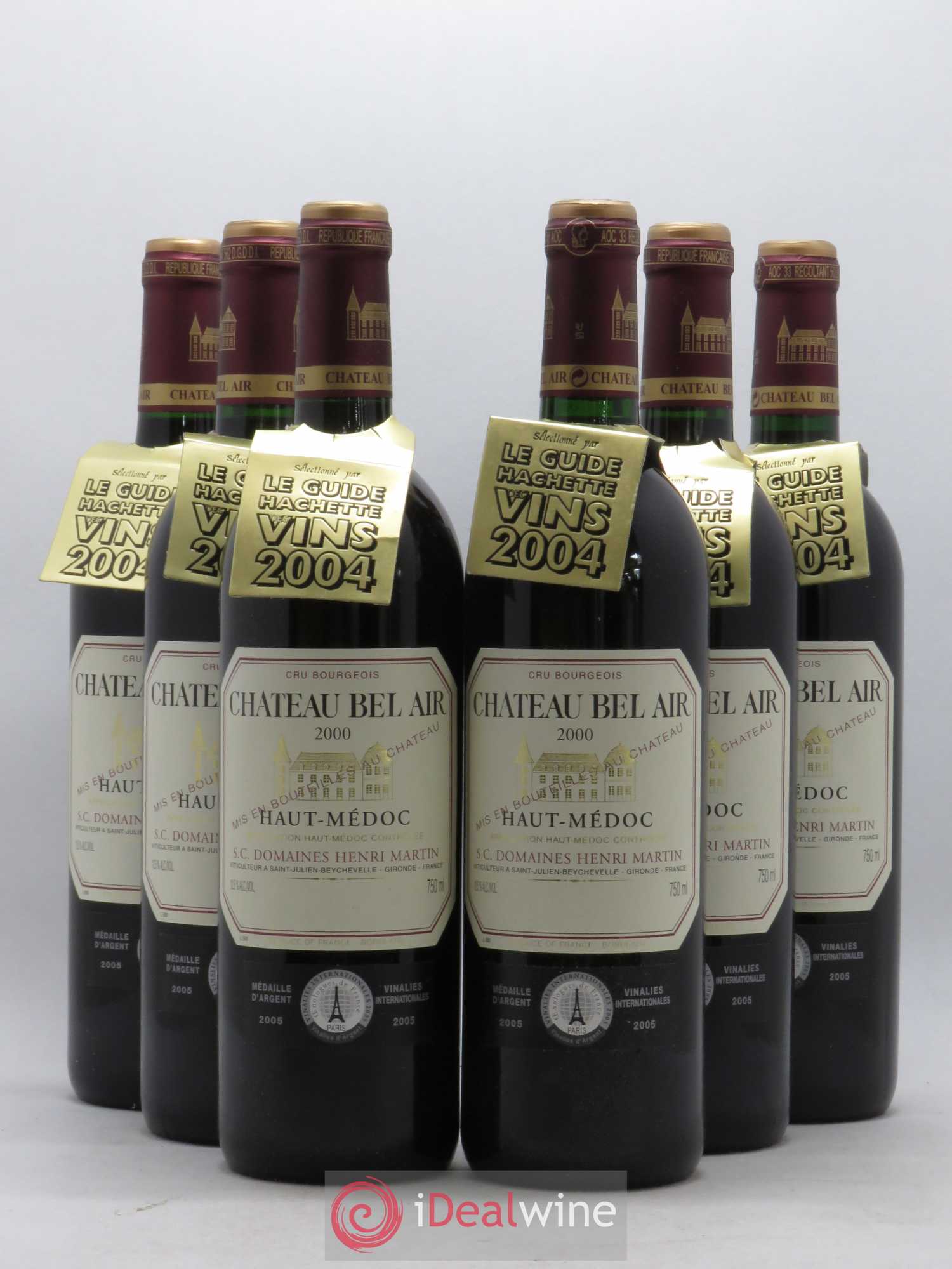 Château Bel Air (sans prix de réserve) 2000 - Lot de 6 bouteilles - 0